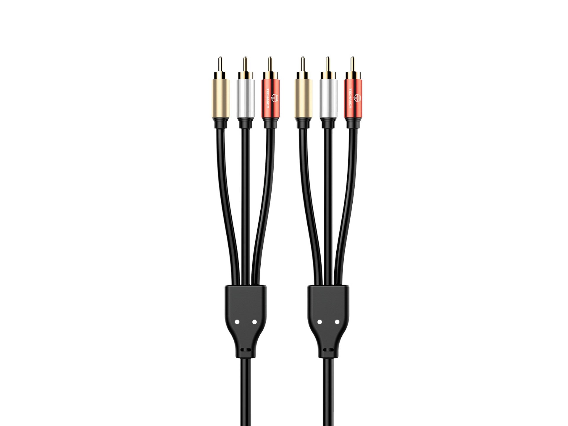 Techancy 3RCA to 3RCA Audio Cable 1.8m, TL7268, Black