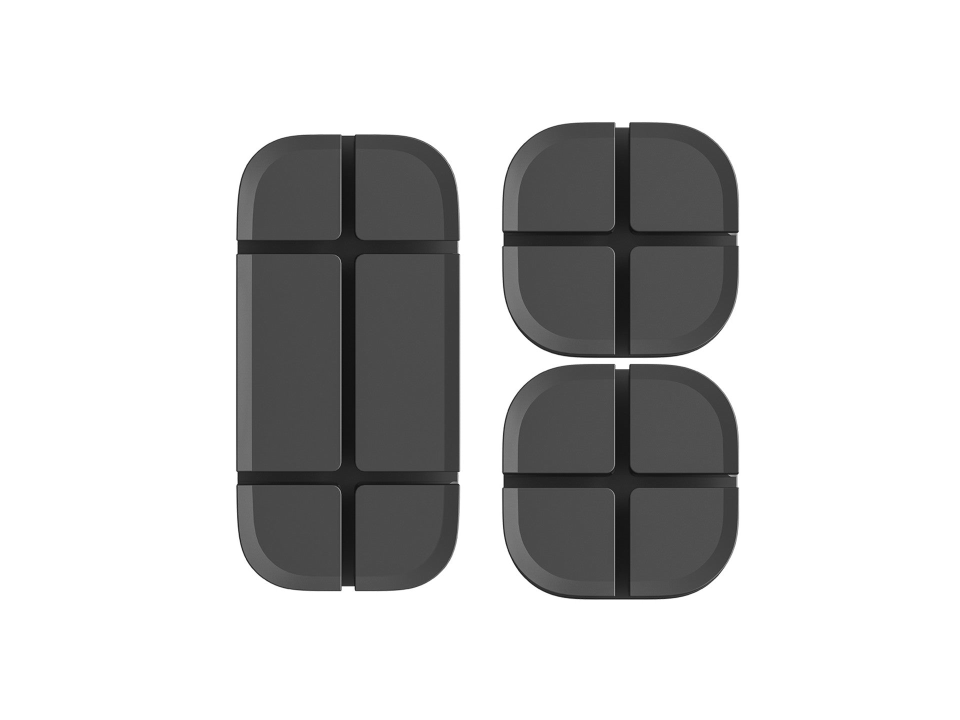 Techancy cable organizer, TZ6290, pack of 3, keeps cables organized to keep your desk tidy, black.