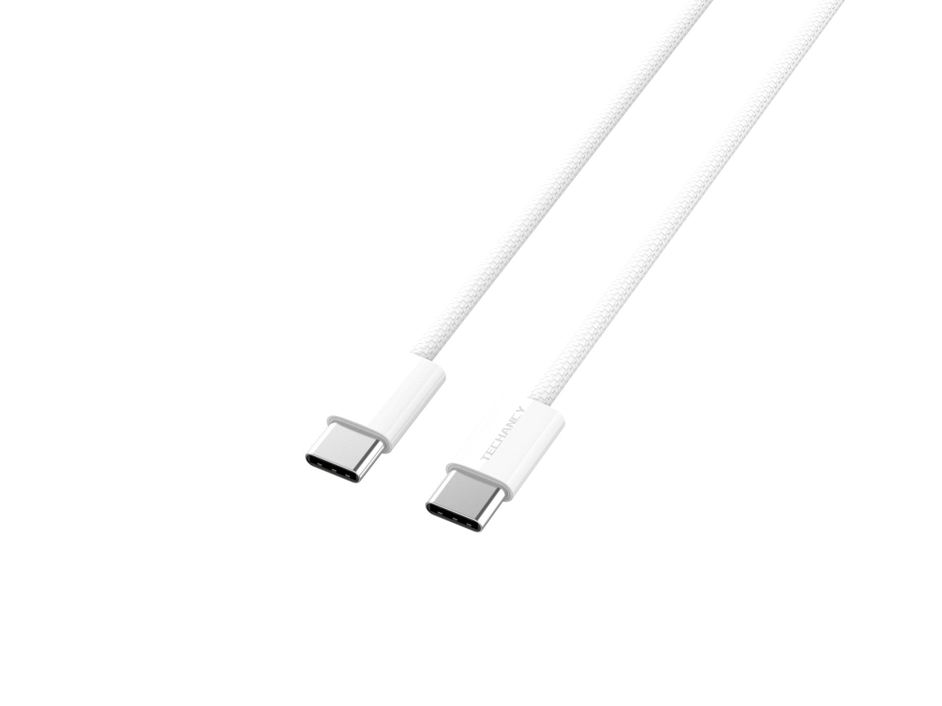 Techancy Cabo De Dados De Carregamento Rápido De 60 W Usb C Para Usb C TB1795, 1 M De Comprimento, Cabo Entrançado