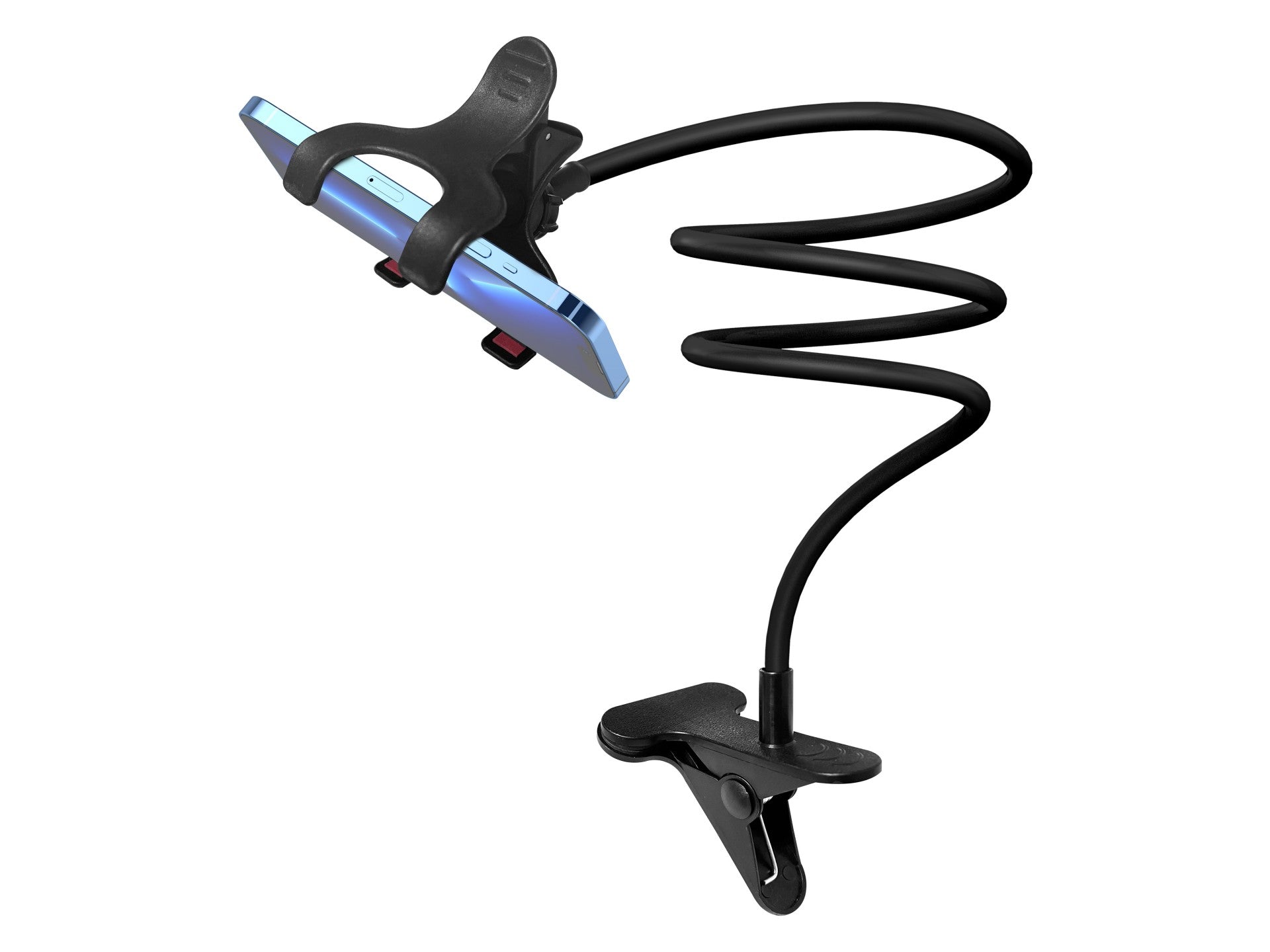Soporte ajustable para teléfono móvil Techancy Free Ti2262, negro, de 4 a 7 pulgadas, fácil de plegar, apto para diversas situaciones.