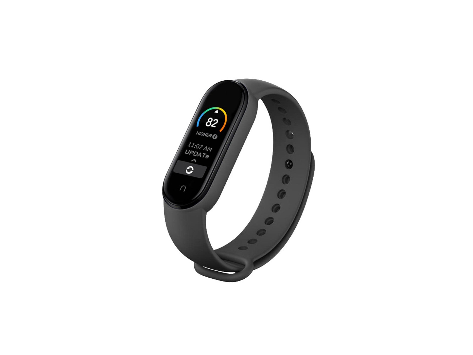 Techancy Black Silicone Wristband KC2104, Compatible with Mi3/4 Smart Band, Made of Silicone, Soft and Comfortable.