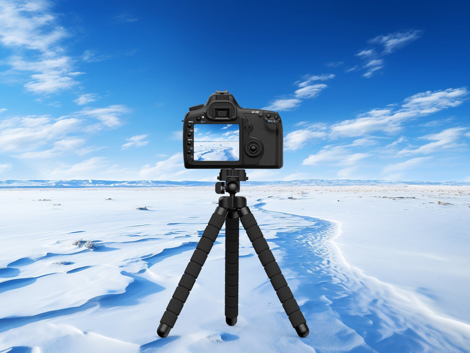 Techancy Tripé De 30 Cm Preto Ti2323, Rotação De 360° Com Pernas Dobráveis, Inclui Cabeça Esférica, Suporta Câmaras E Telemóveis