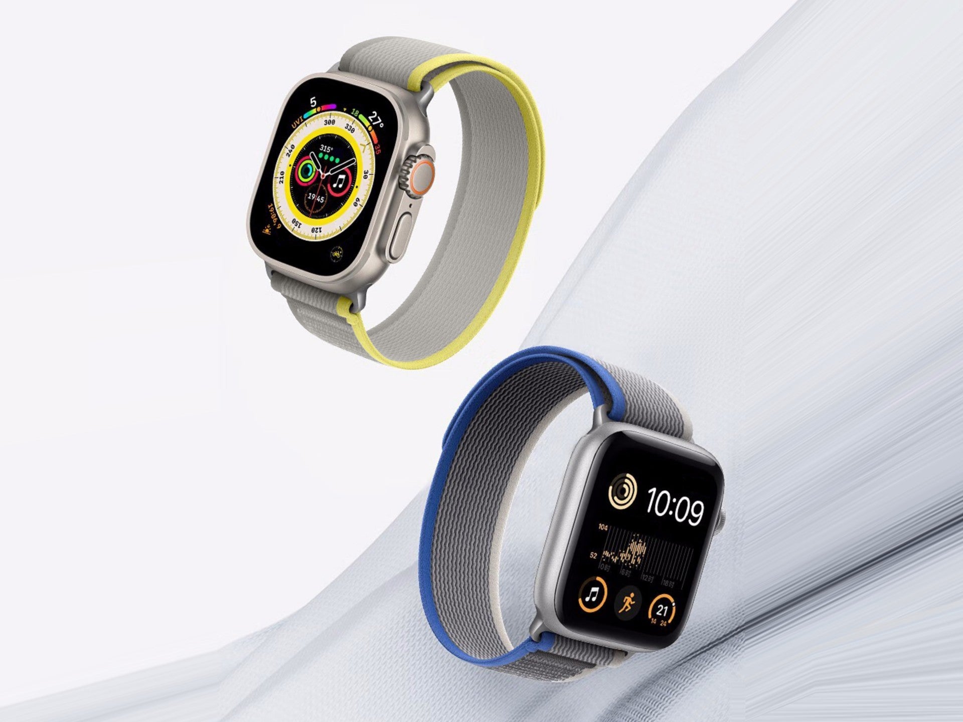 Techancy Faixa Desportiva Branca KC2121, Compatível Com Apple Watch Ultra 42 Mm/44 Mm/45 Mm/49 Mm, Nylon E Velcro, Fecho Ajustável.
