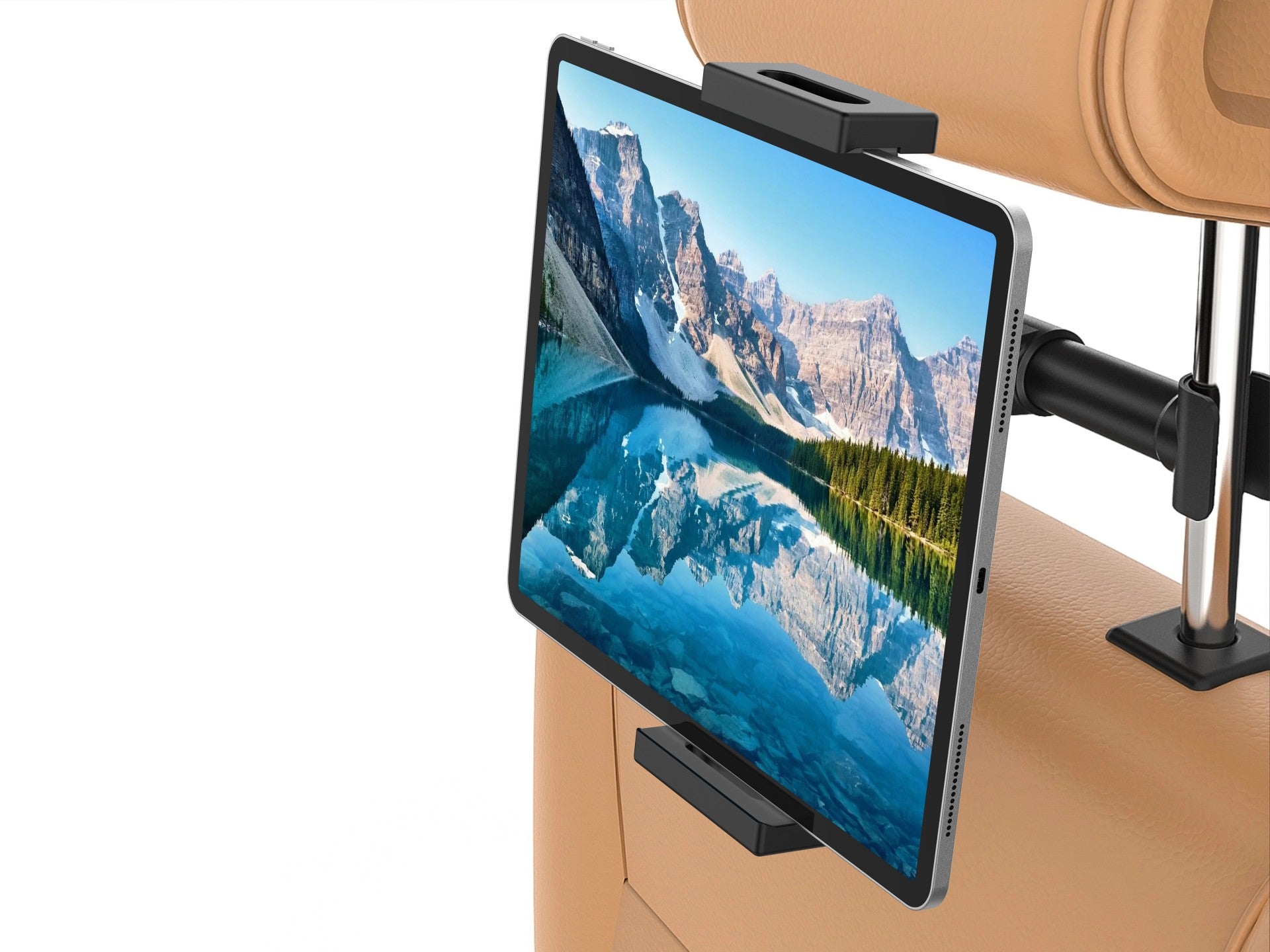 Techancy Suporte Universal Para Tablets TI2289, Vista Giratória De 360° Para Dispositivos De 4,7 - 12,9 Polegadas, Preto
