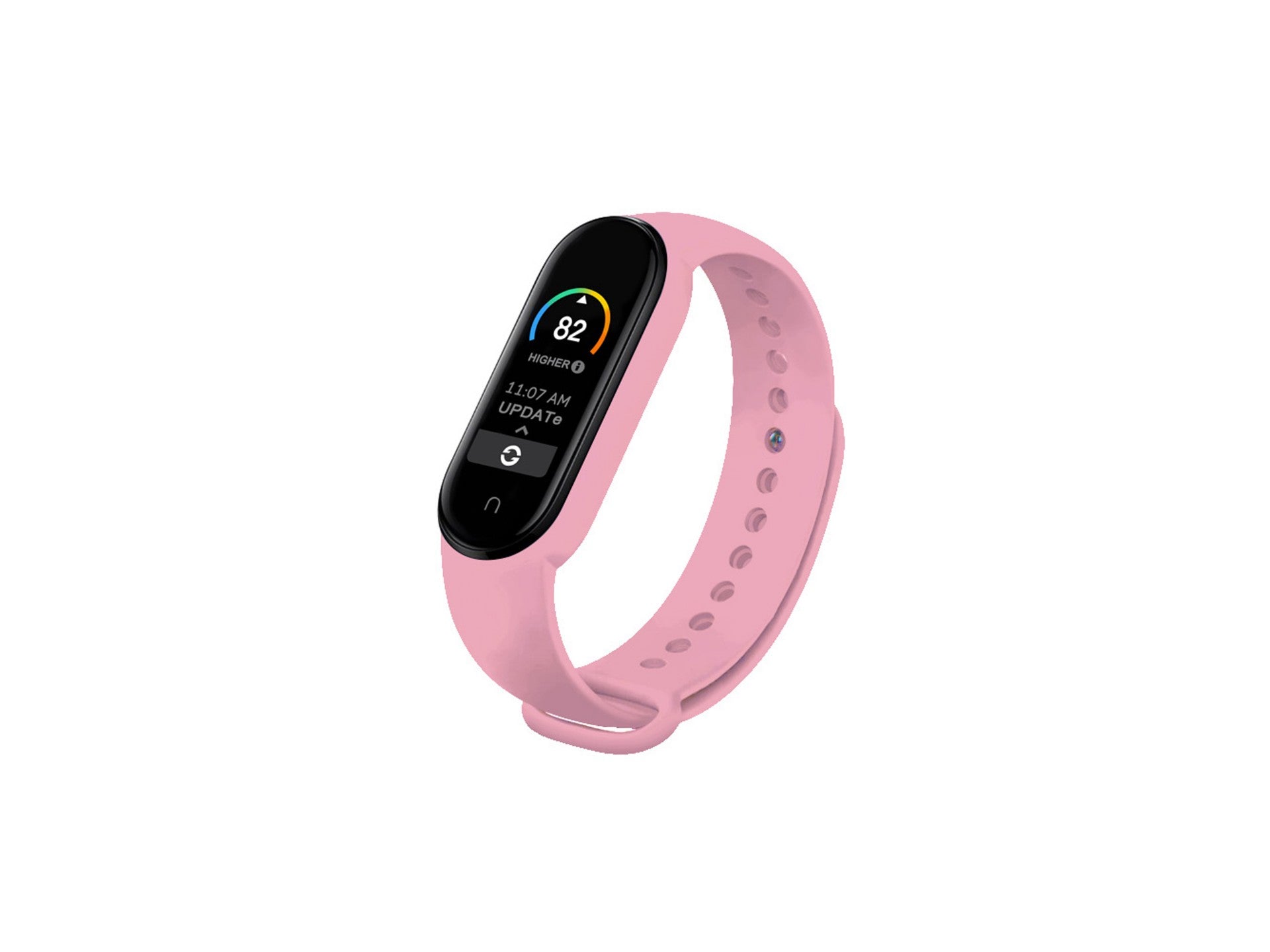 Techancy Pink Silicone Wristband KC2104, Compatible with Mi3/4 Smart Band, Made of Silicone, Soft and Comfortable.