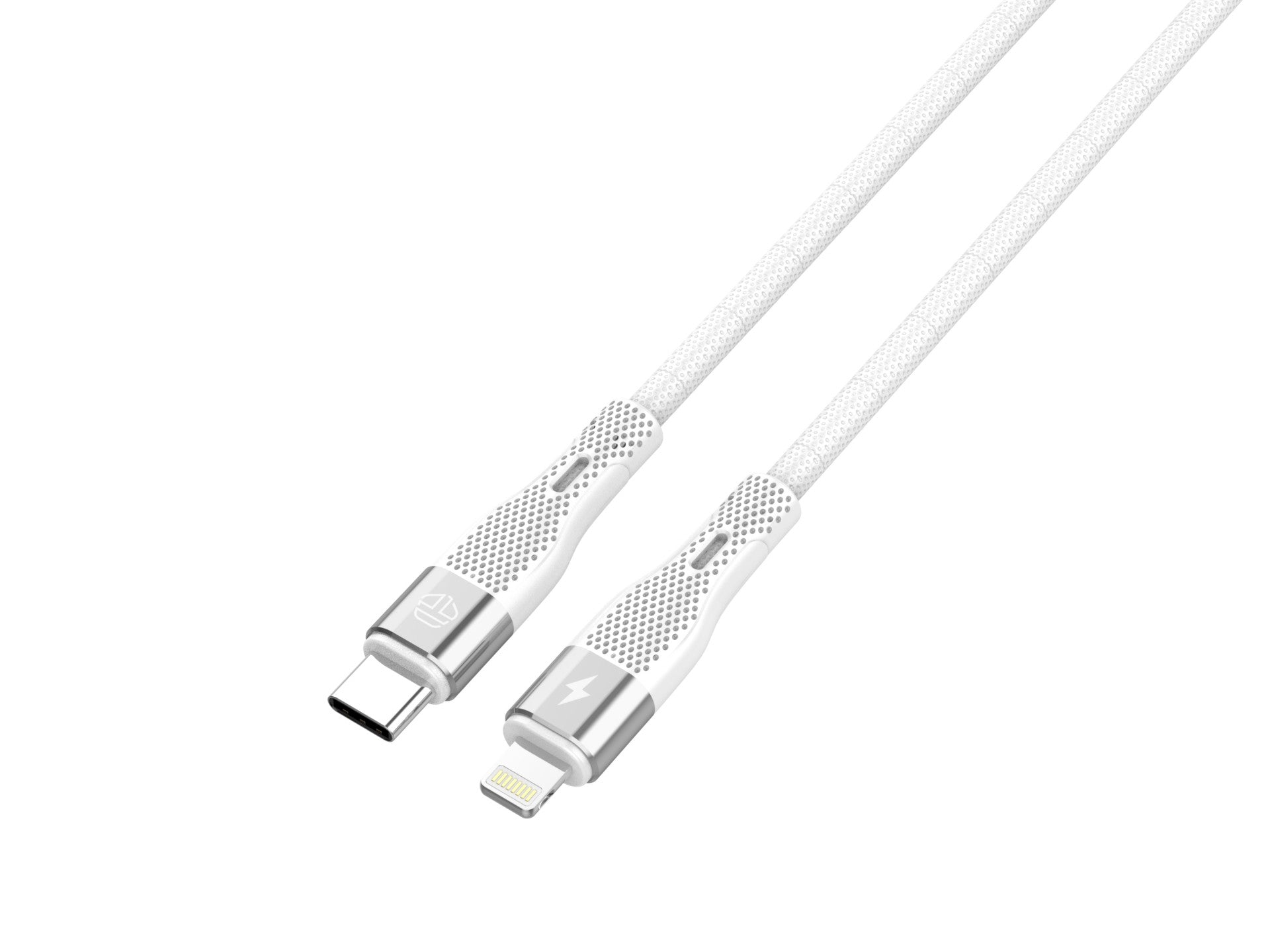 Techancy Cabo De Carregamento Rápido Pd Usb C Para Lightning Branco TB1779, Carregamento Rápido De 30 W, Comprimento 1 M