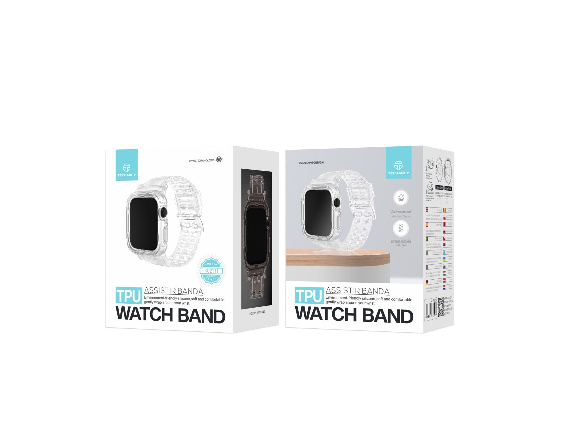 Correa de silicona Techancy KC2111 para reloj, compatible con Apple Watch 38-40 mm, color marrón café.