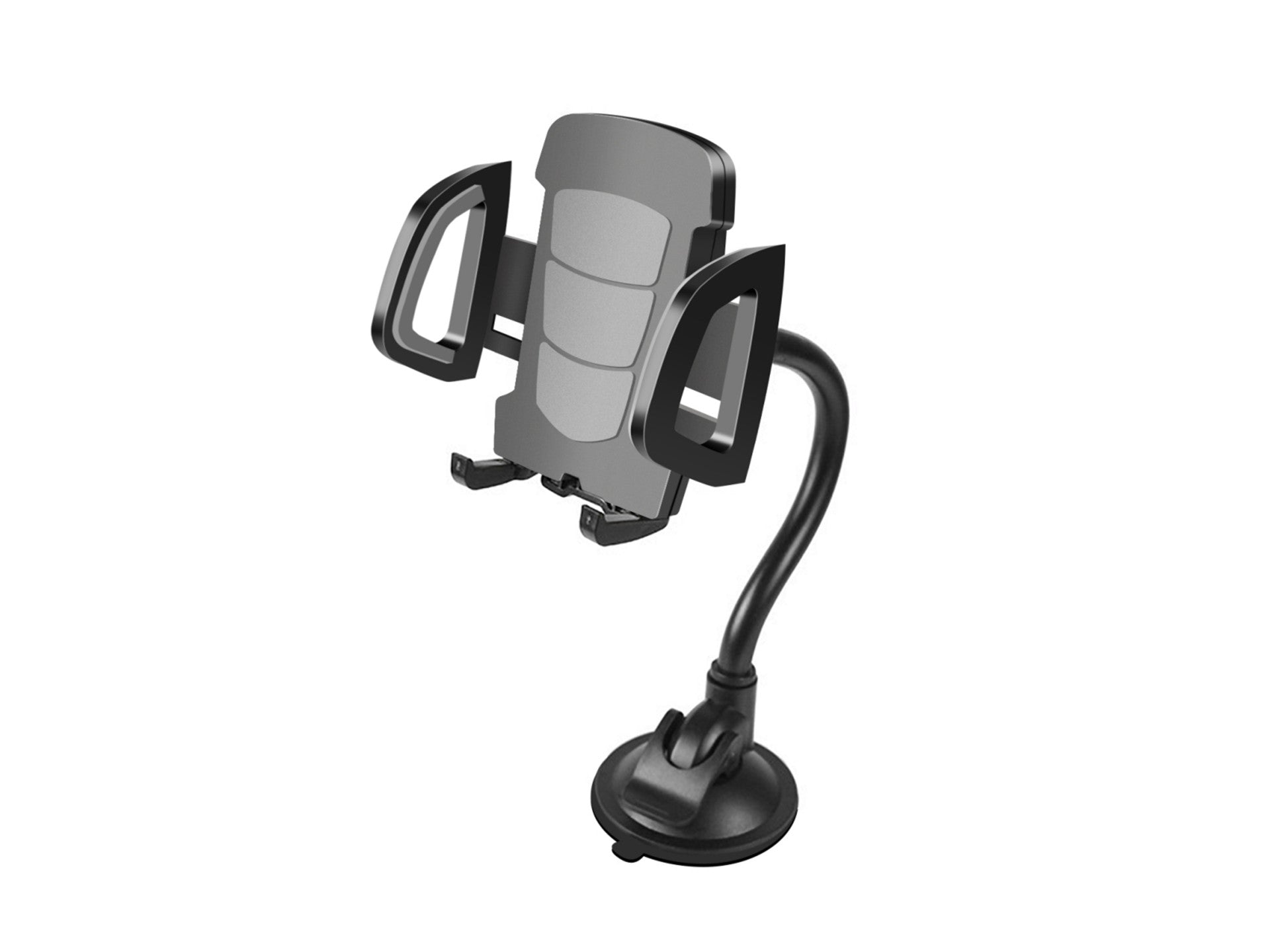 Techancy Ti2201 Car Phone Holder, 360° Rotation, Variable Hose Shape, 4.7-7.2 Inches
