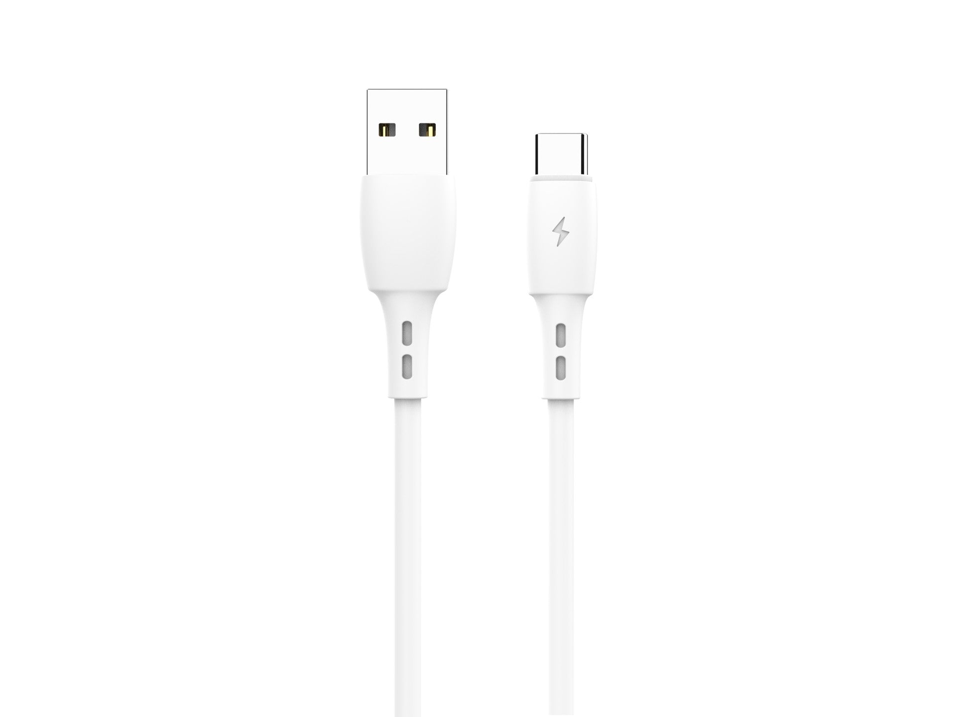 Techancy Cabo De Dados Usb- Tipo C Branco TB1778, Carregamento 2,4A, 30cm Adequado Para Utilização Com Power Bank