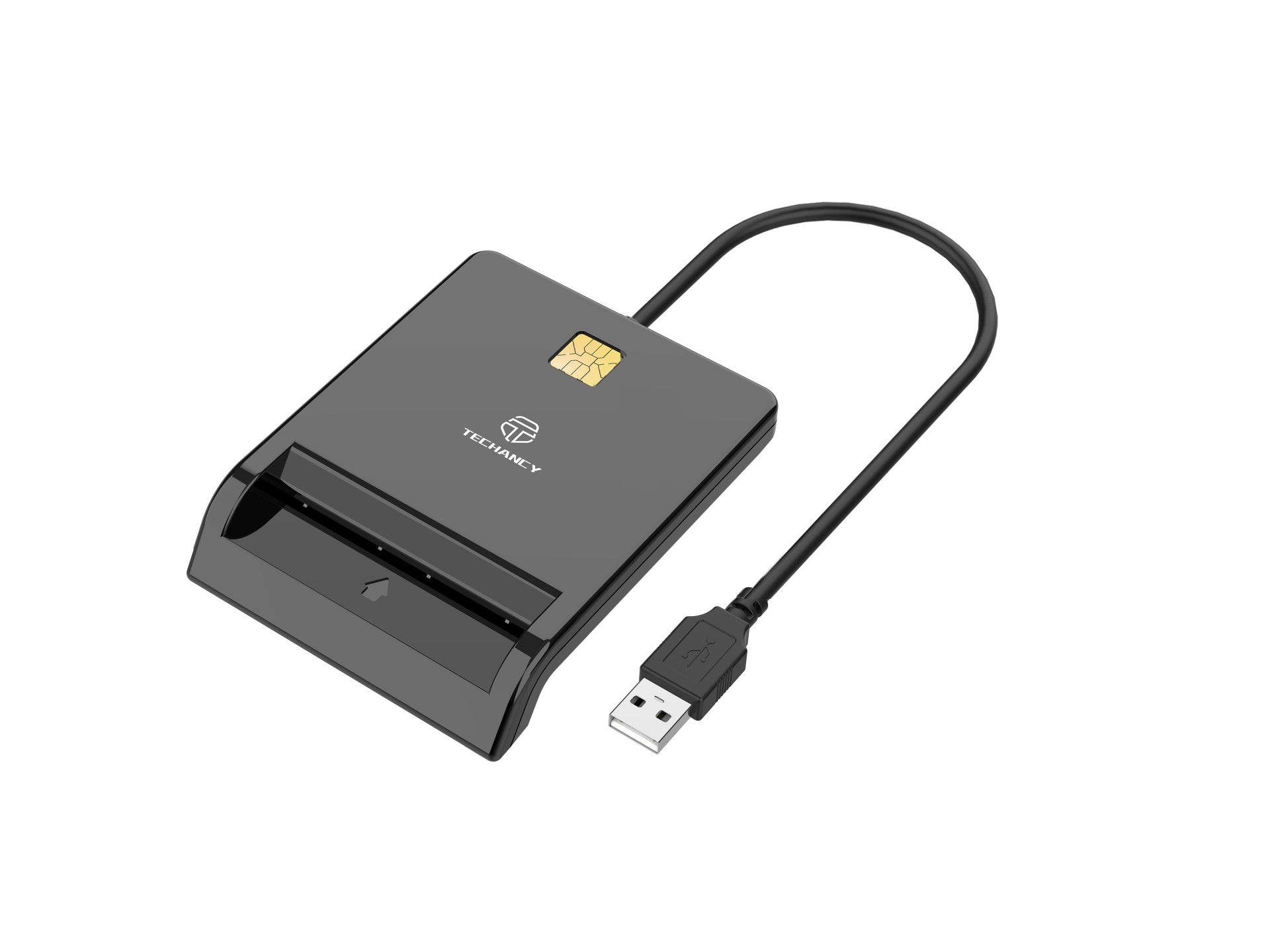 Techancy Leitor De Chips Inteligentes KJ8811, USB2.0, 480Mbps, Compatível Com Uma Vasta Gama De Cartões e Sistemas