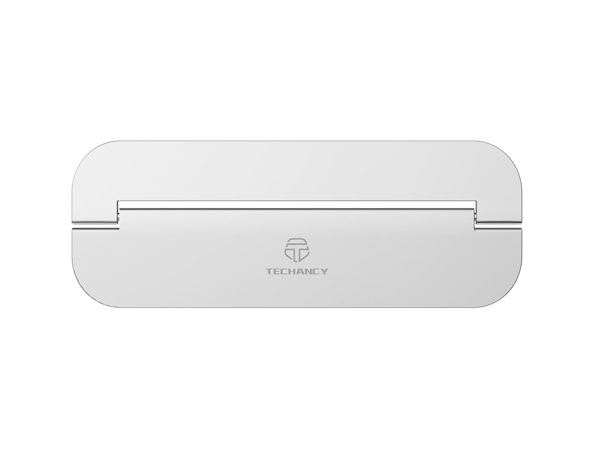 Suporte portátil para computador portátil Techancy, fabricado em metal CNC, TI2248, prateado