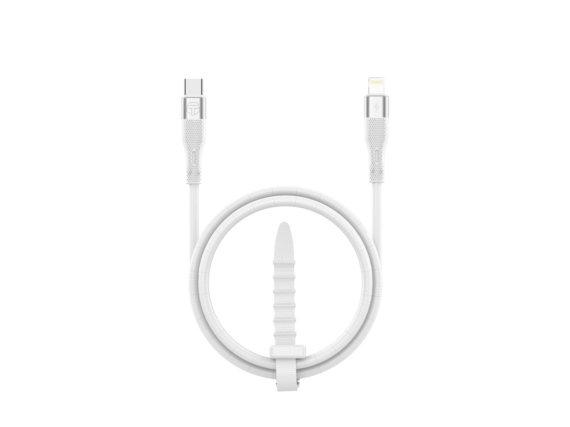 Techancy Cabo De Carregamento Rápido Pd Usb C Para Lightning Branco TB1779, Carregamento Rápido De 30 W, Comprimento 1 M