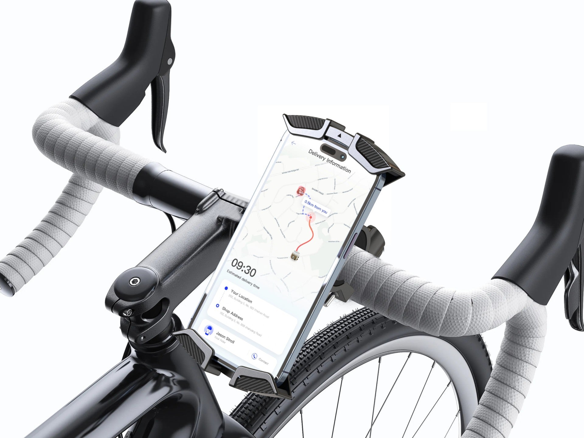 Suporte Para Telemóvel De Bicicleta Ti2304, 4,7-6,8 Polegadas, Montado No Guiador, Estável E Não Treme