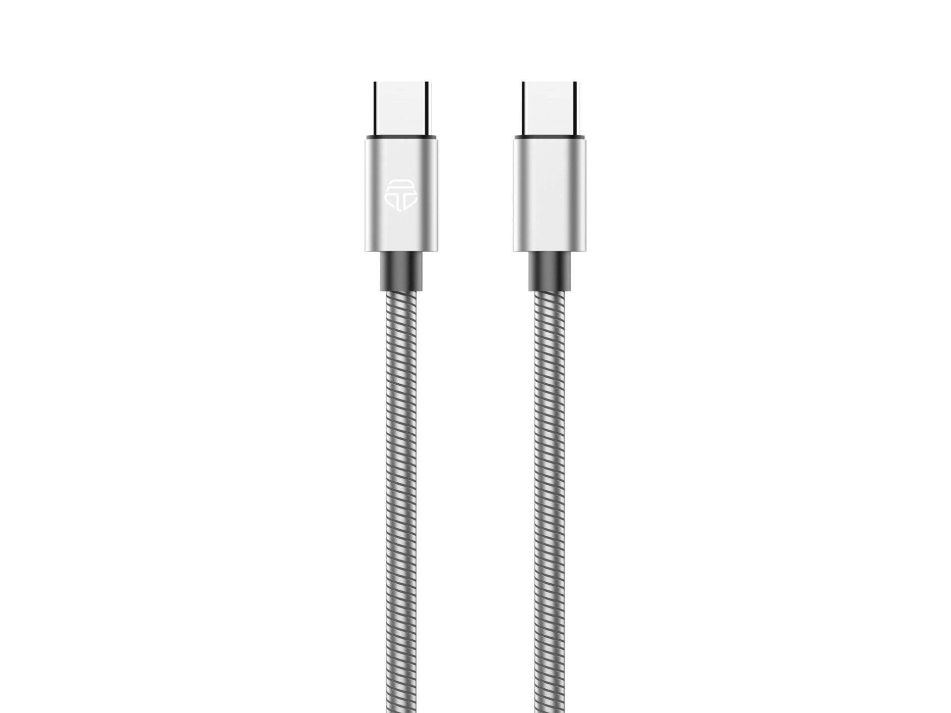 Techancy Cabo Usb C Para Lightning 1m TB1796, Design Totalmente Metálico, Resistente A Animais, Carregamento Rápido De 30 Watts