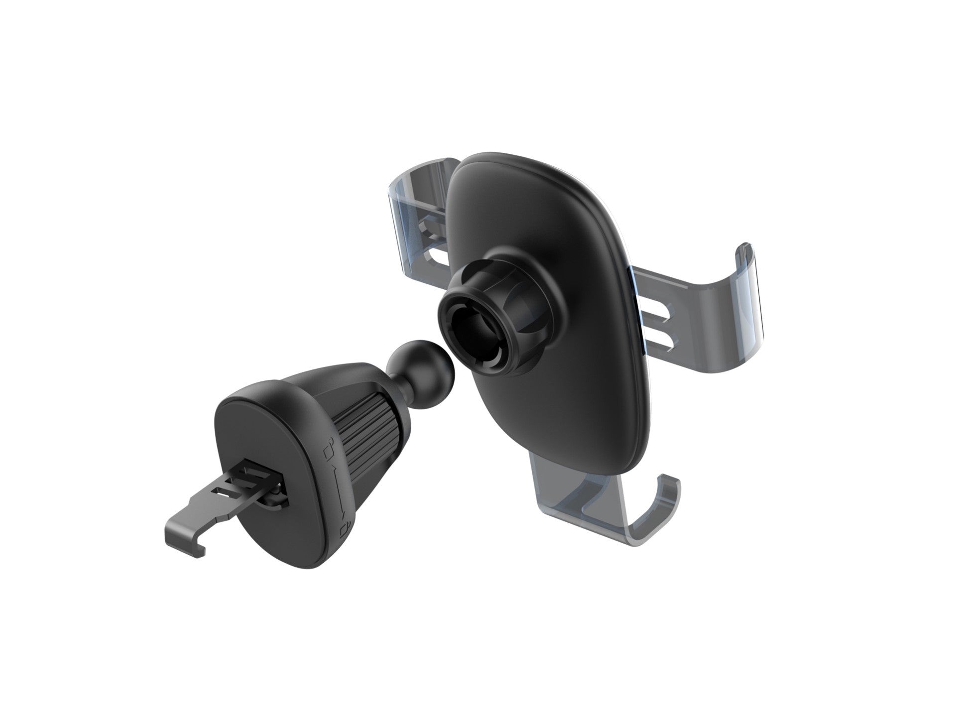 Techancy Suporte Gravitacional Para Automóvel Para Telemóveis 4,7 - 7.2 TI2320, Ângulo De Visualização Ajustável, Preto