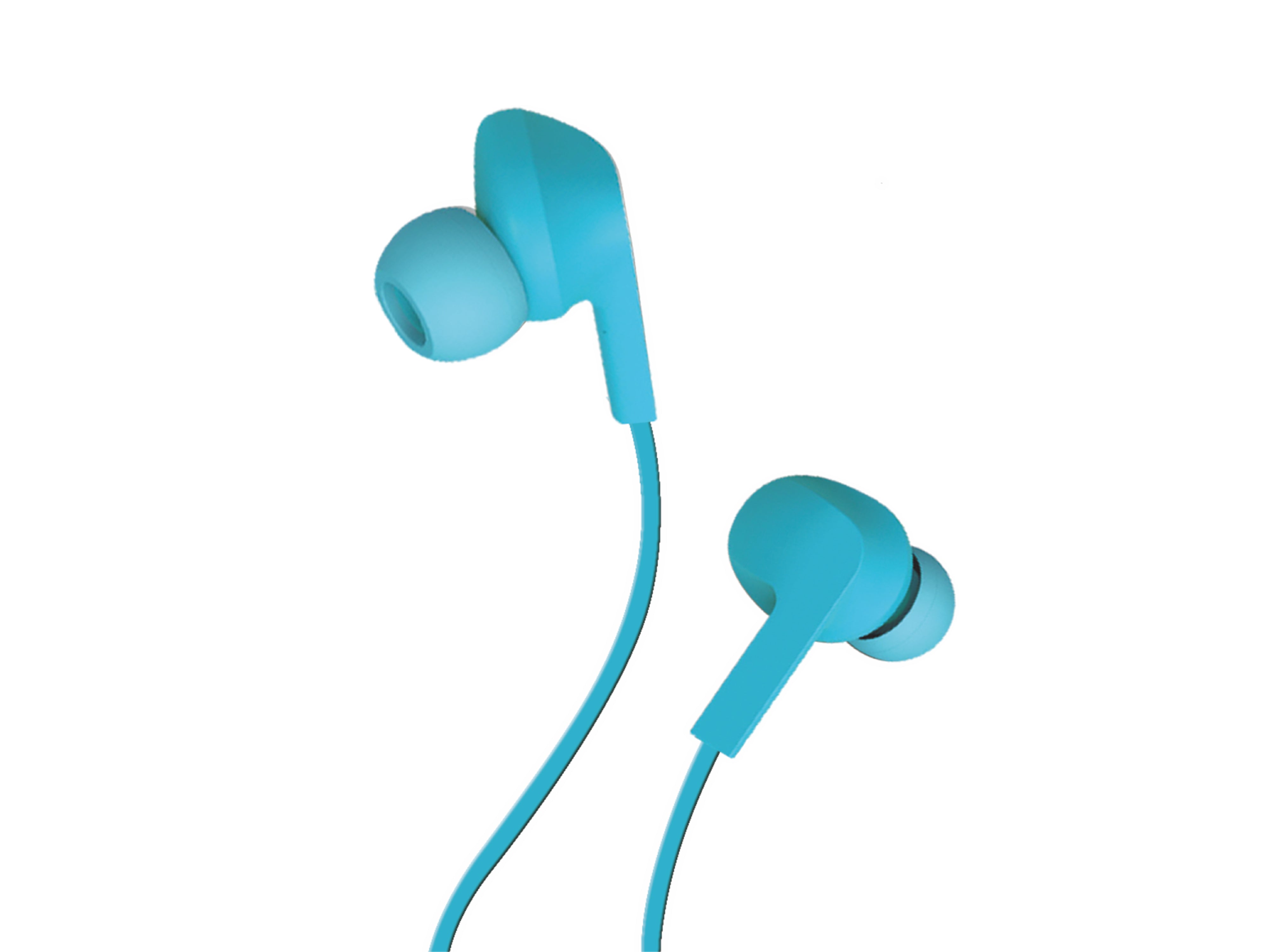 Techancy Wired Headset Blue TD8022, Integrated Microphone, 3.5 mm, Compatible with Smartphones and Tablets