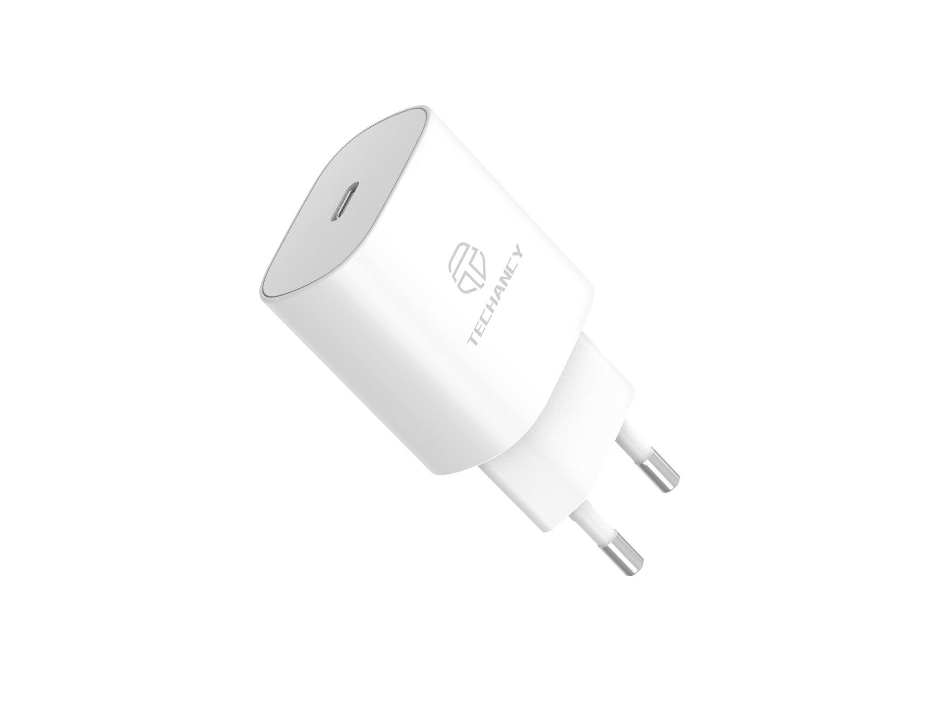 Techancy Carregador Pd3.0 De 25 W TA2810, Carregamento Rápido De 3,4 A, Chip Inteligente Incorporado, branco