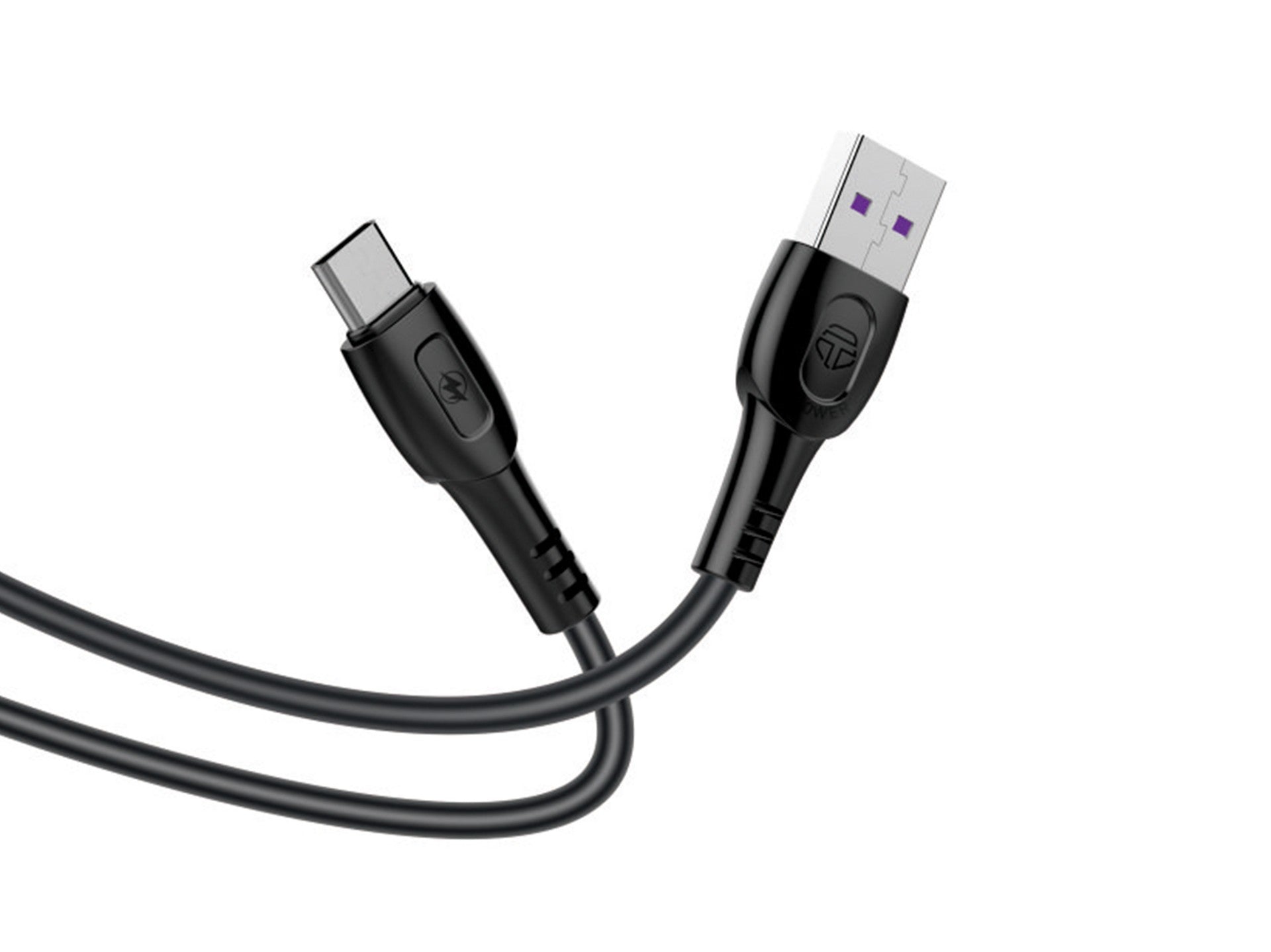 Techancy Cabo De Dados De Carregamento Super-Rápido 6A Preto TB1729, Porta Usb-Tipo-C, 1 M De Comprimento, Carregamento Rápido