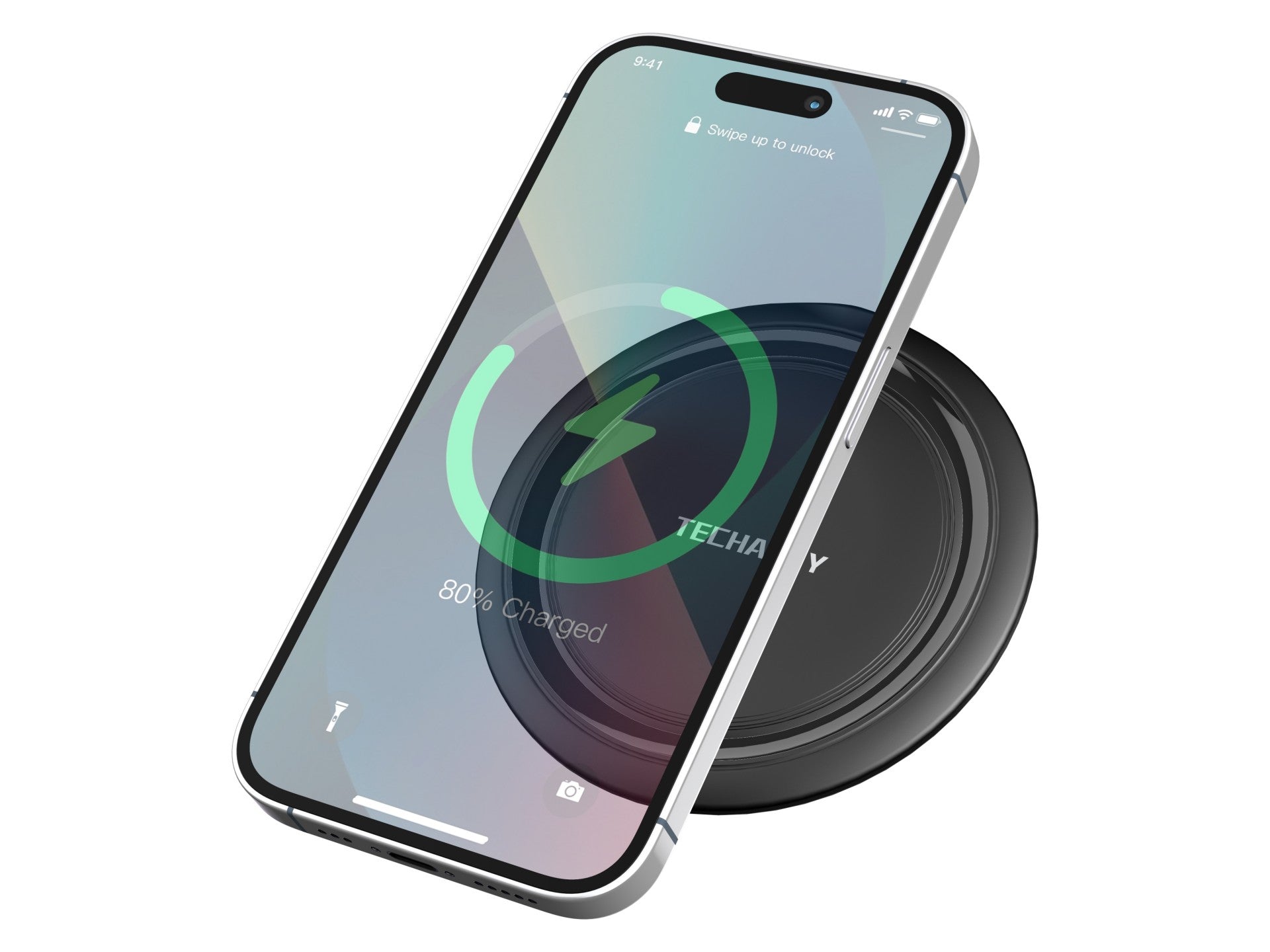 Techancy Wireless Charger 15W TF2799, compatible with various brands of smartphones, fast and safe charging, lightweight and portable