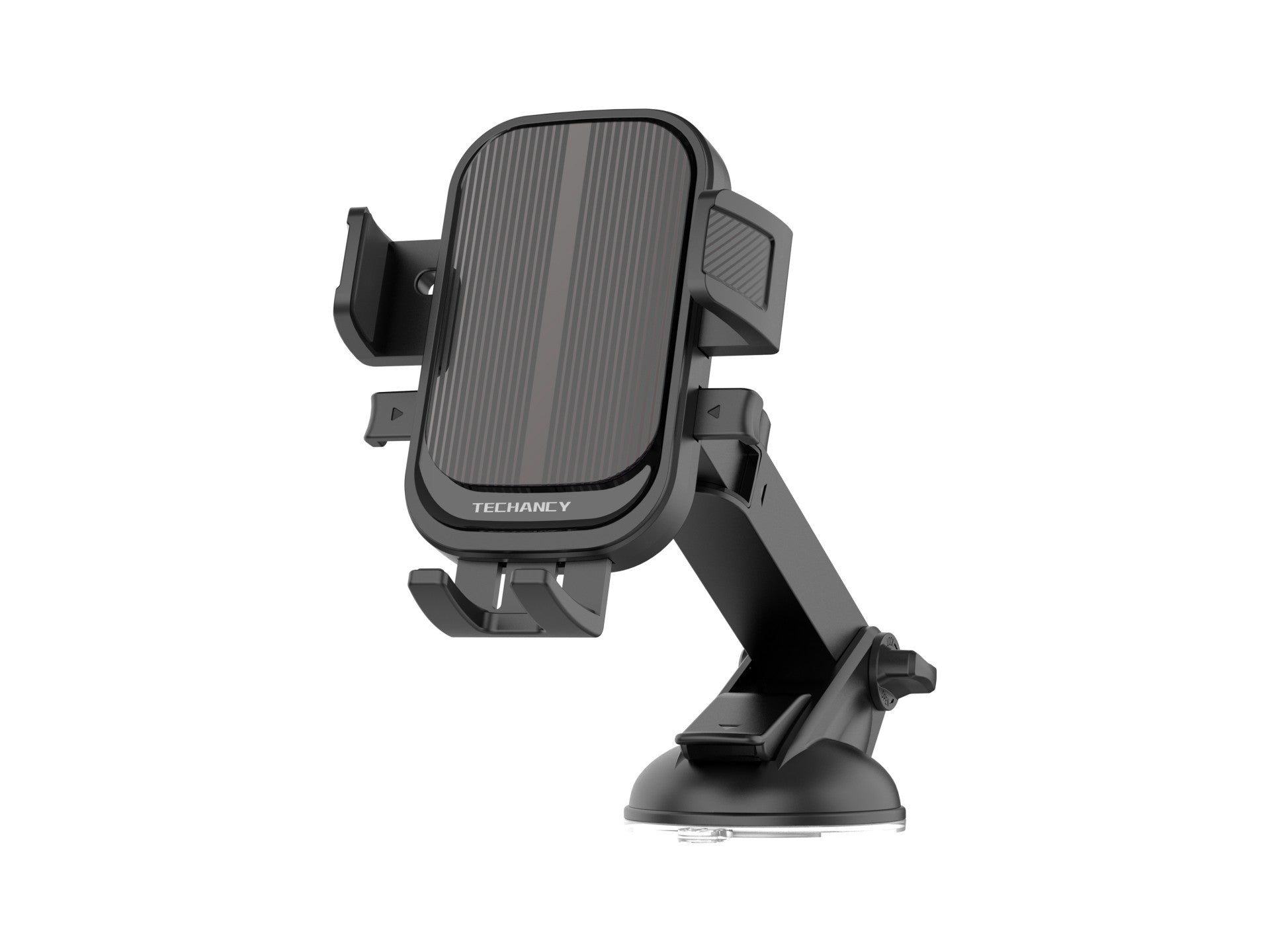 Soporte para teléfono de coche Techancy Ti2318, negro, de 4 a 7,2 pulgadas, con ventosa y bloqueo de un solo toque