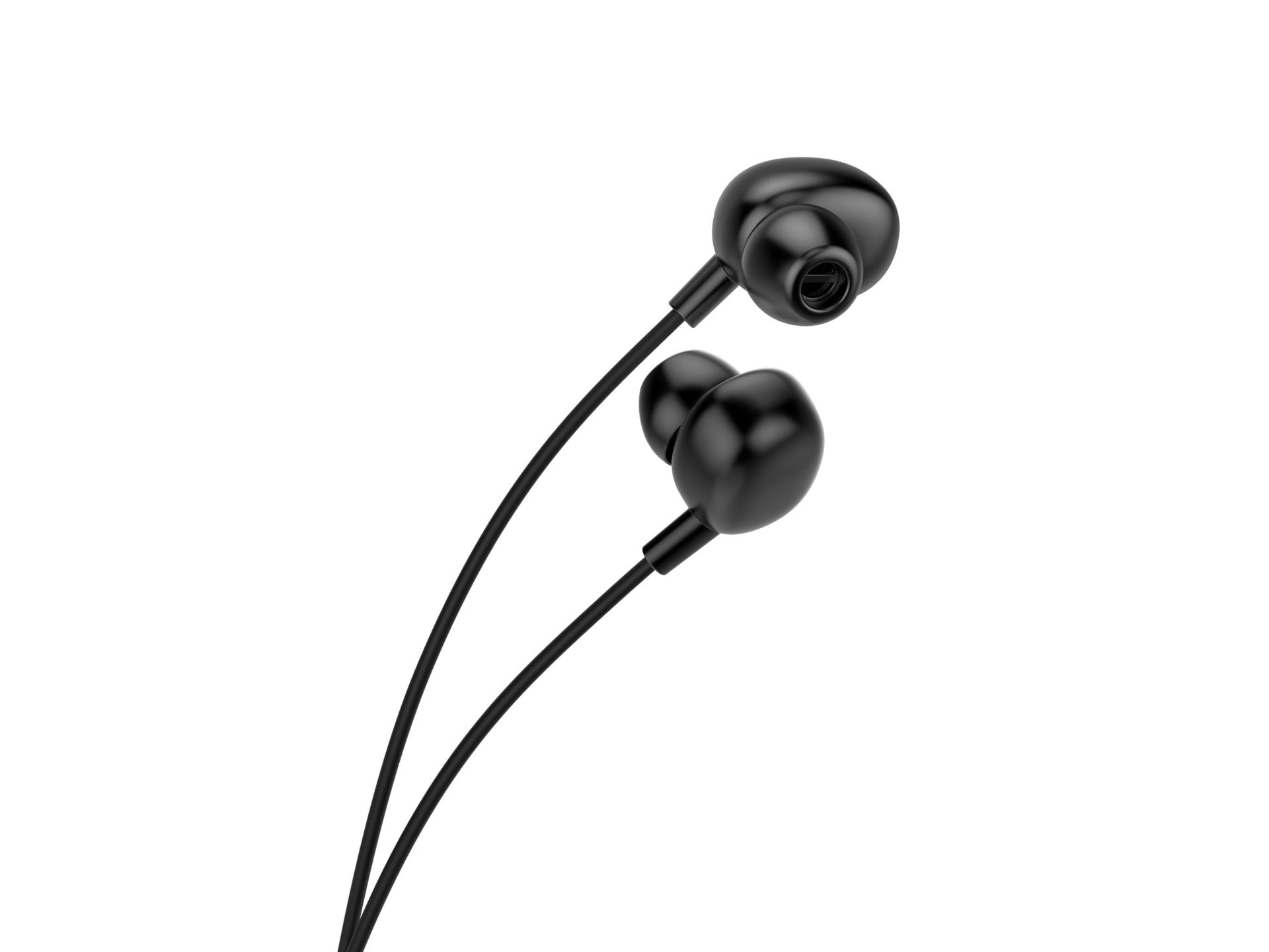 Techancy Auricular Com Fios De 3,5 Mm Preto TD8040, Auricular Com Função De Microfone, Compatível Com Telemóveis/Pc/Mp3, Etc.