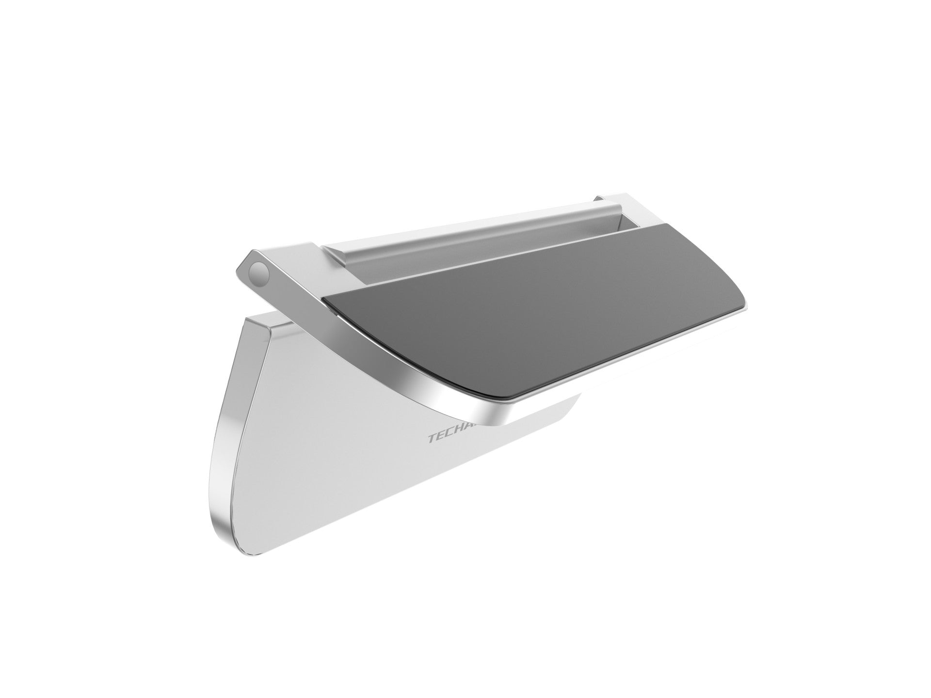 Suporte portátil para computador portátil Techancy, fabricado em metal CNC, TI2248, prateado