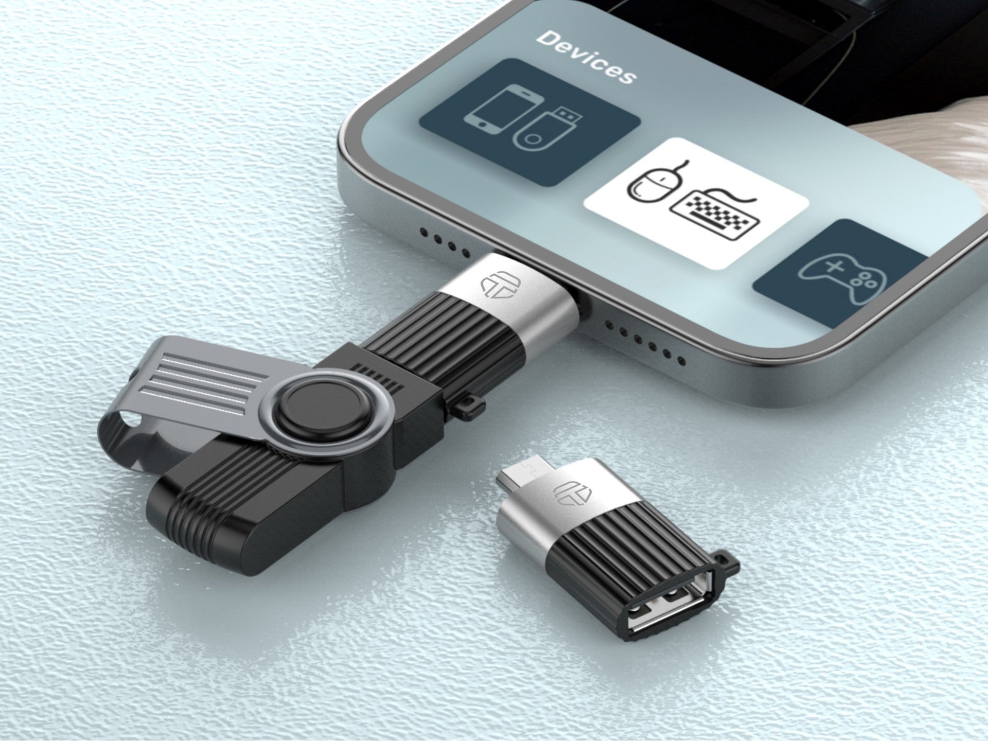 Techancy Adaptador Otg KK2102,Micro Para Usb,Suporta Carregamento E Transferência De Dados,Compacto E Portátil