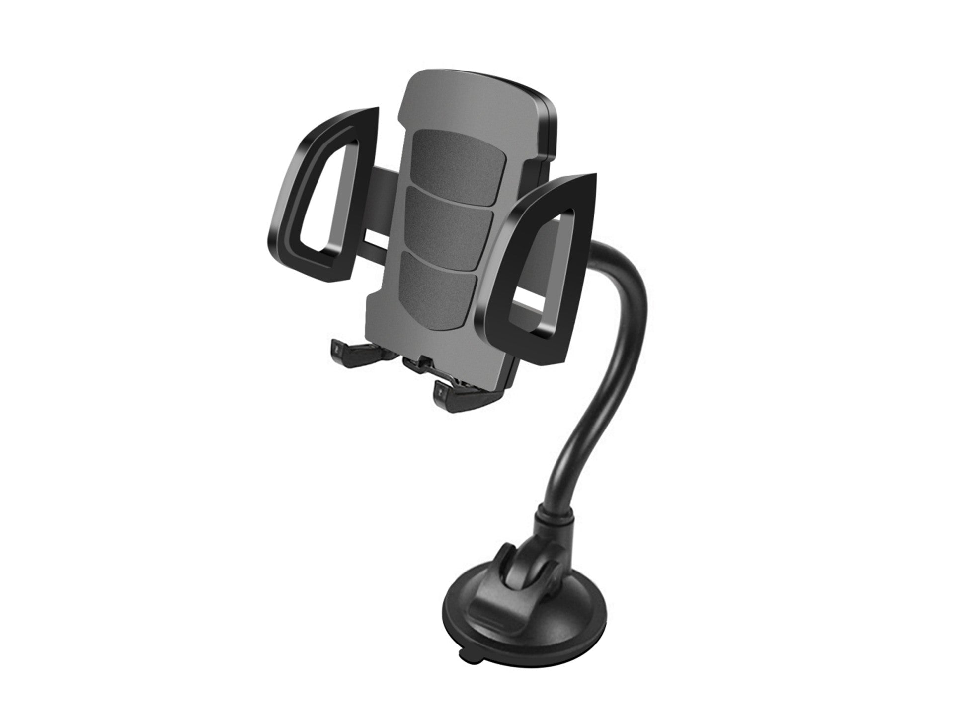 Techancy Suporte Para Telemóvel Para Automóvel Ti2201, Rotação De 360°, Forma De Mangueira Variável, 4,7-7,2 Polegadas, Preto