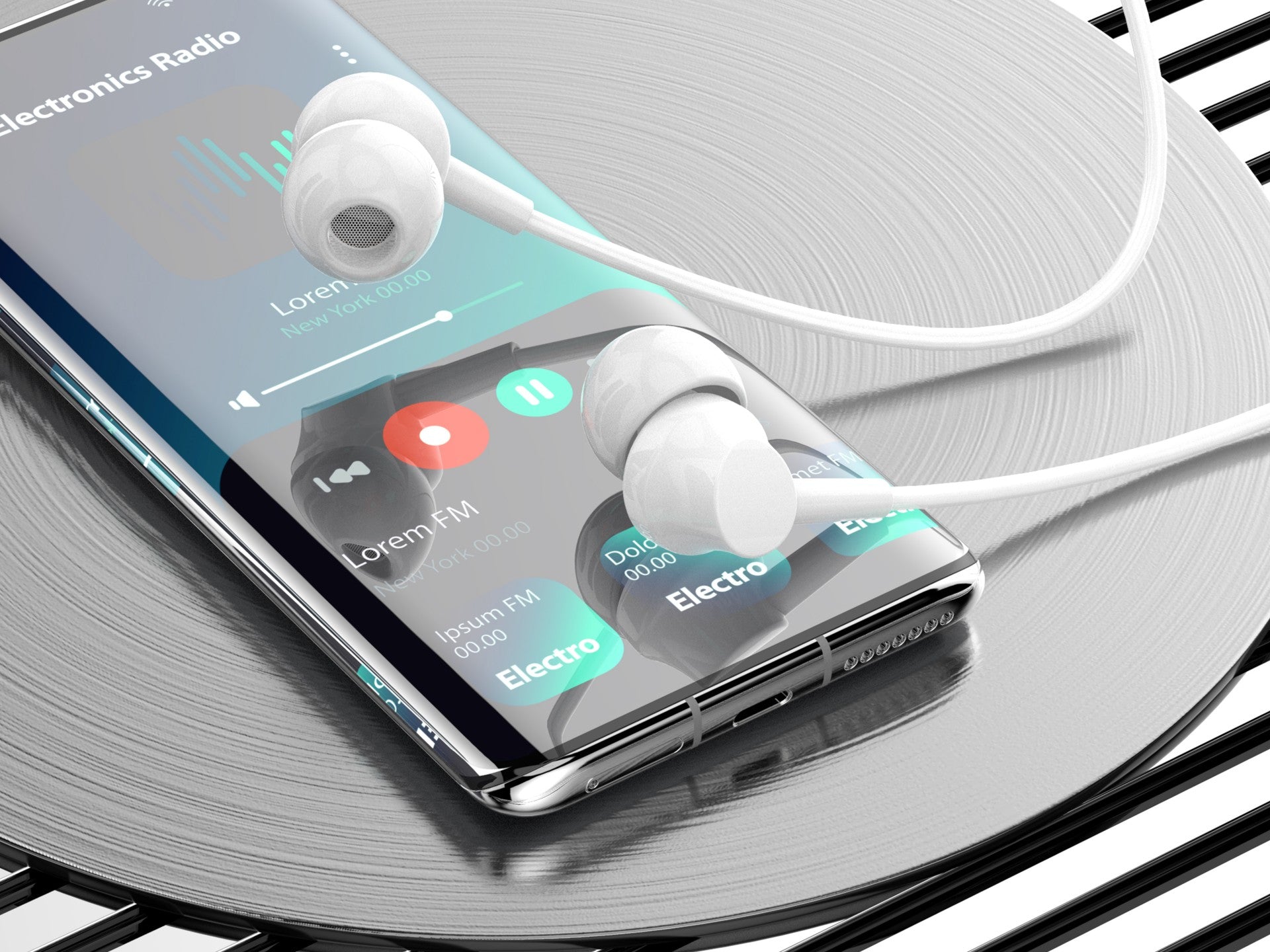 Techancy Auscultadores Intra-Auriculares Pretos 1,2 M TD8029, Com Controlo De Volume Do Microfone, Conetor De 3,5 Mm
