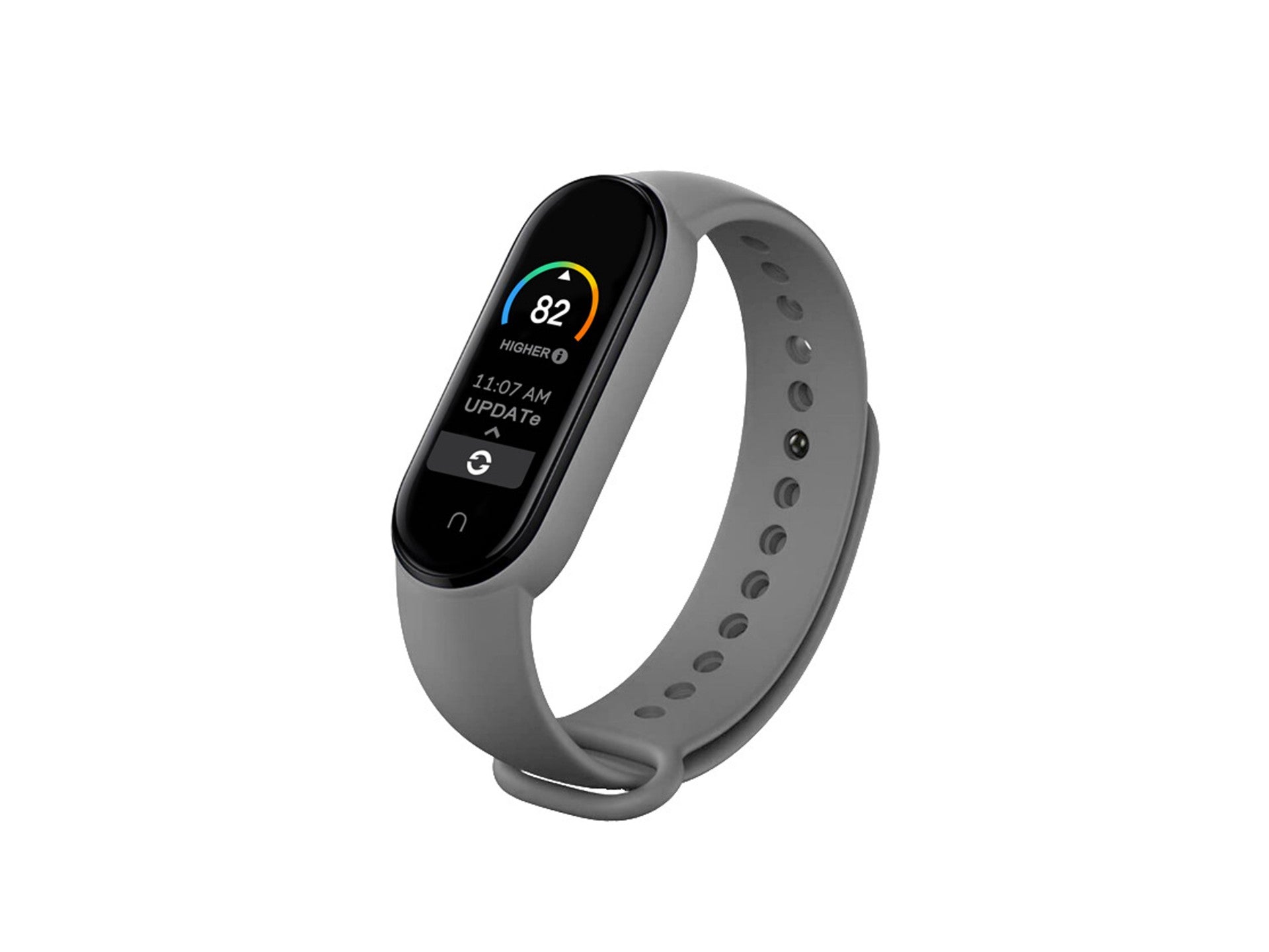 Techancy Gray Silicone Bracelet KC2104, Compatible with Mi3/4 Smart Band, Made of Silicone, Soft and Comfortable.