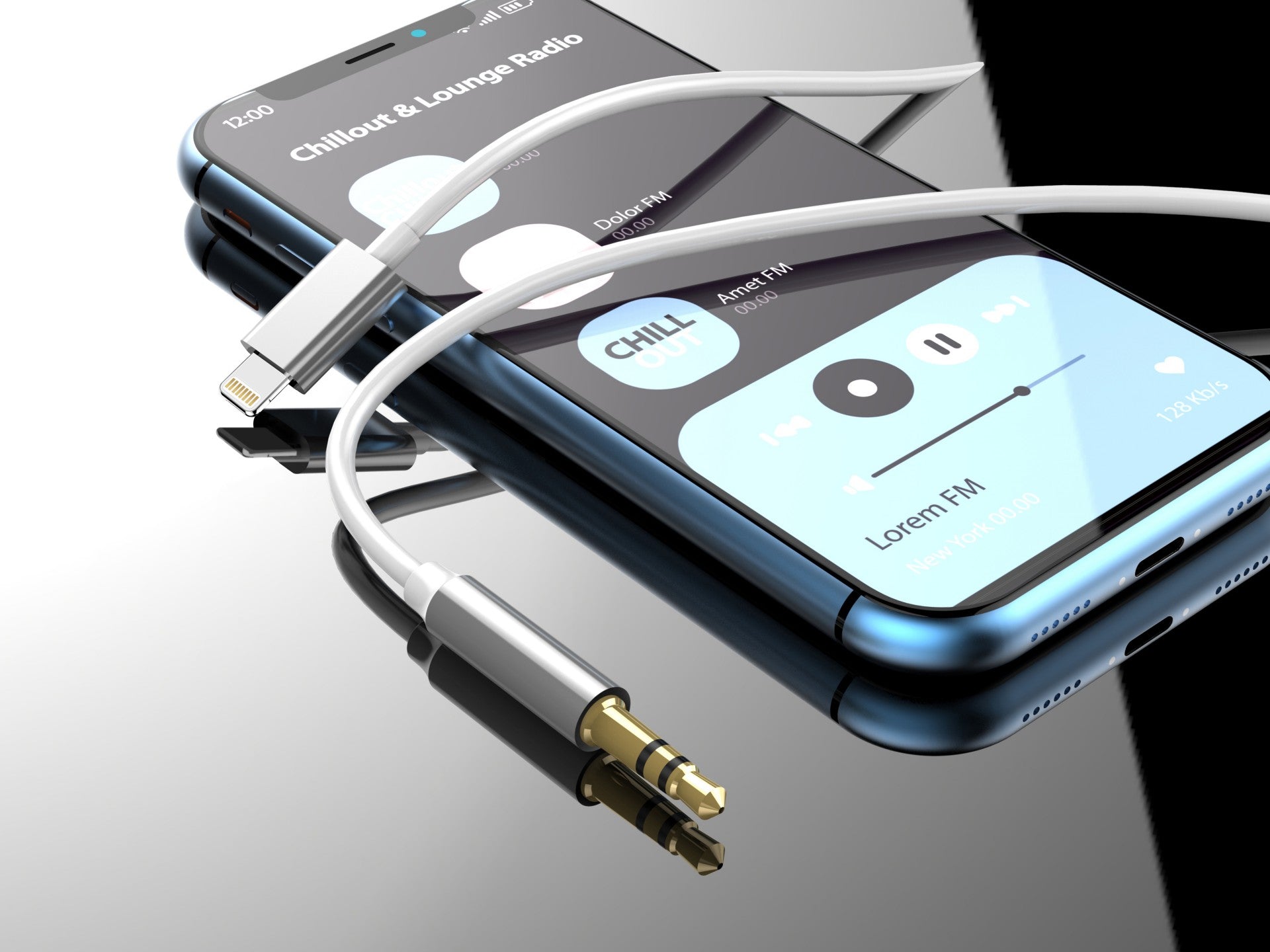 Cable de audio Techancy , conector Lightning a 3,5 mm TL7327, 1 m, se conecta al coche, auriculares, etc., audio de alta calidad.