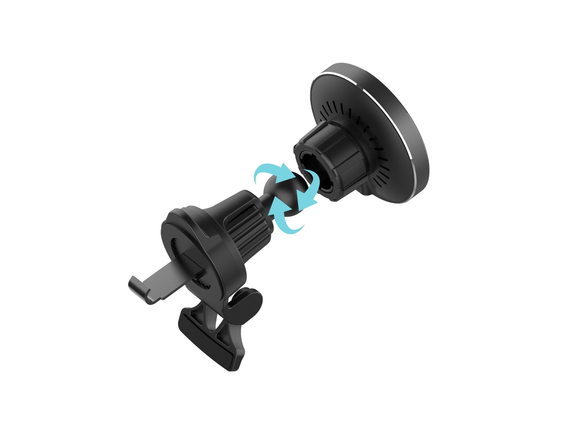 Techancy Suporte Magnético com Carregador Sem Fios 15W TF2824 Preto, Compatível com MagSafe, Rotação 360°, para iP e Qi