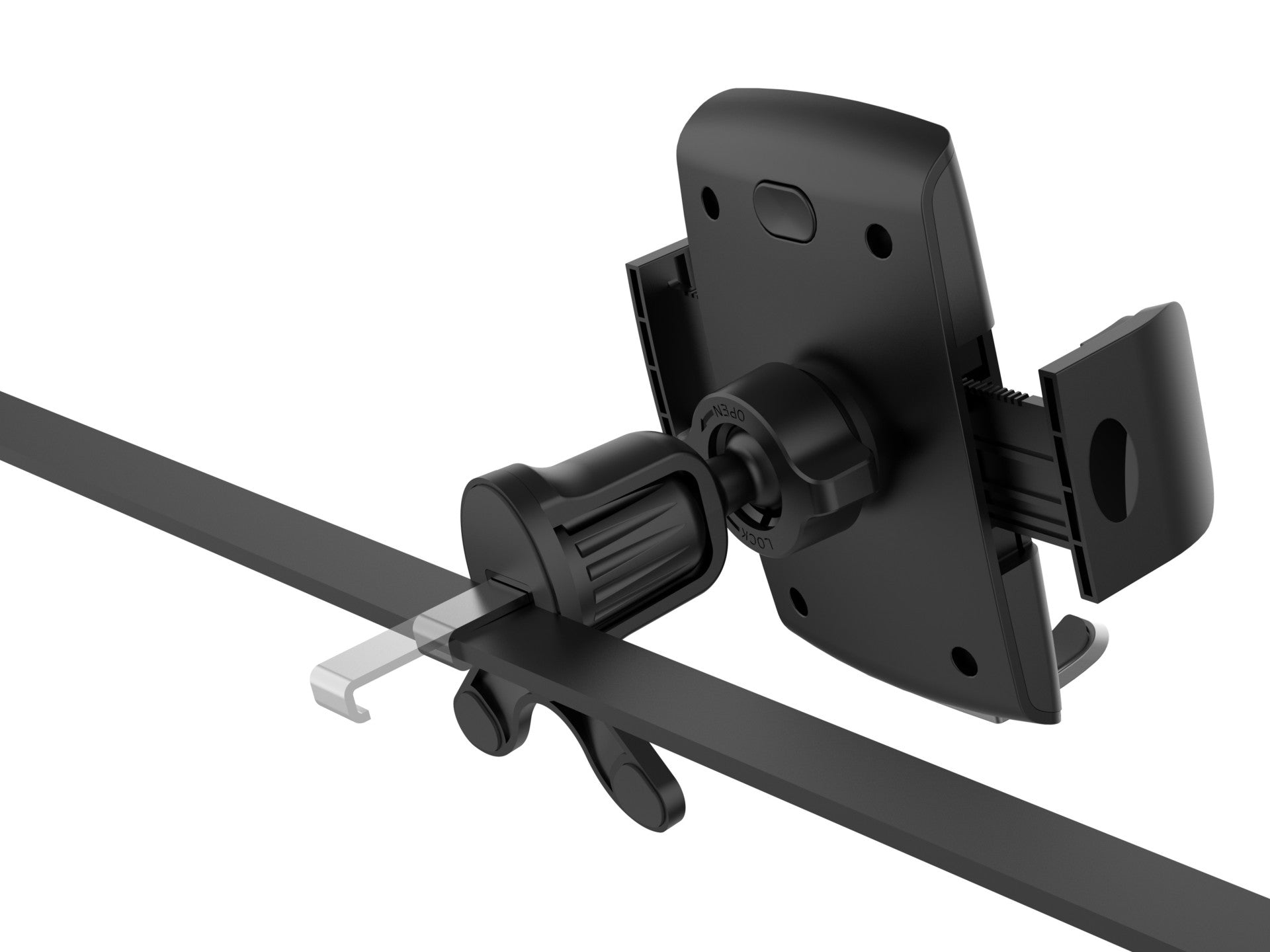 Techancy Ti2317 Car Phone Holder Black, 4.0-7.2 Inch, Car Vent Mount