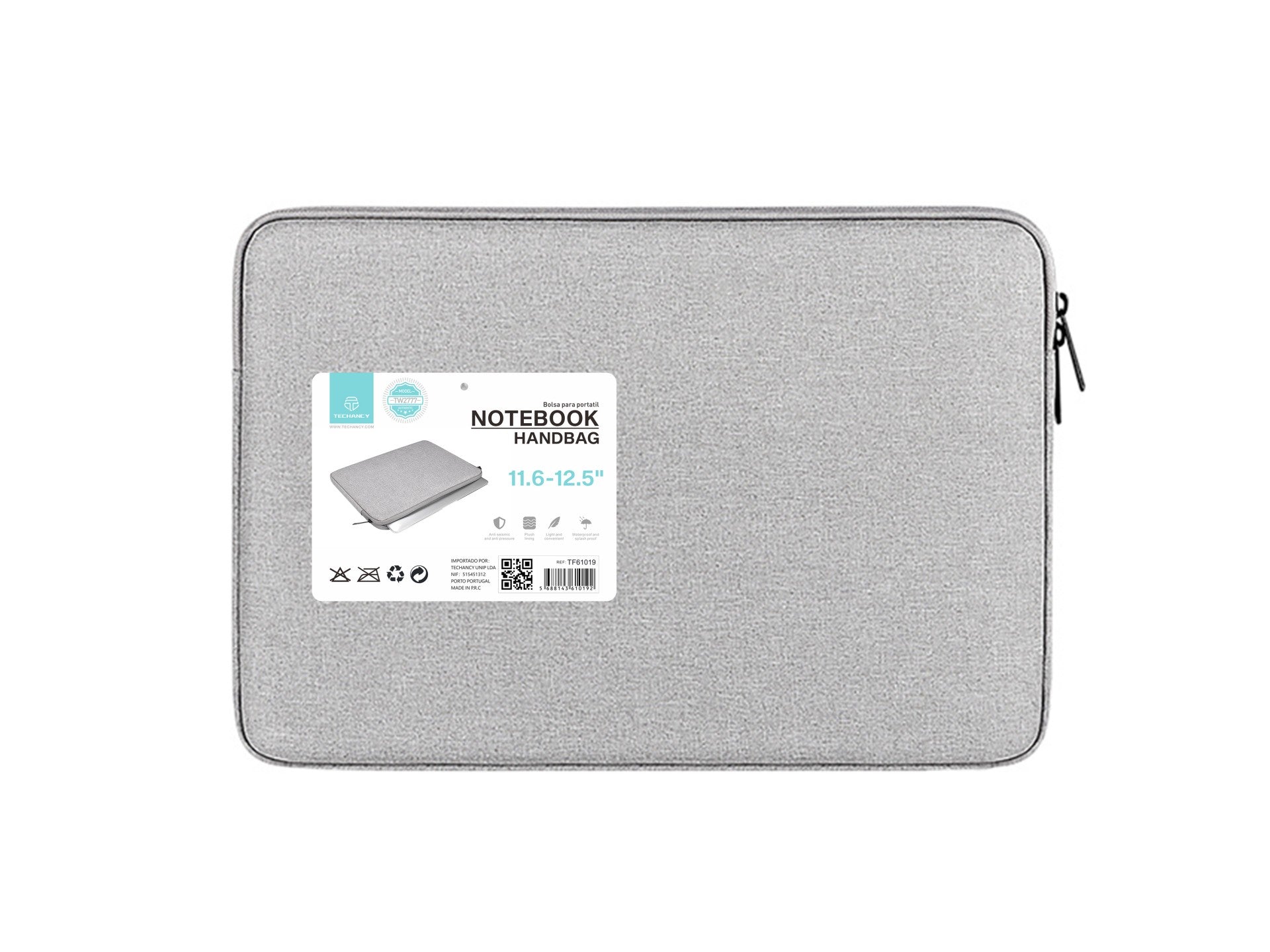 Techancy TW2777 Laptop Case, Gray, 11.6/12.5 Inch, Tablet Case