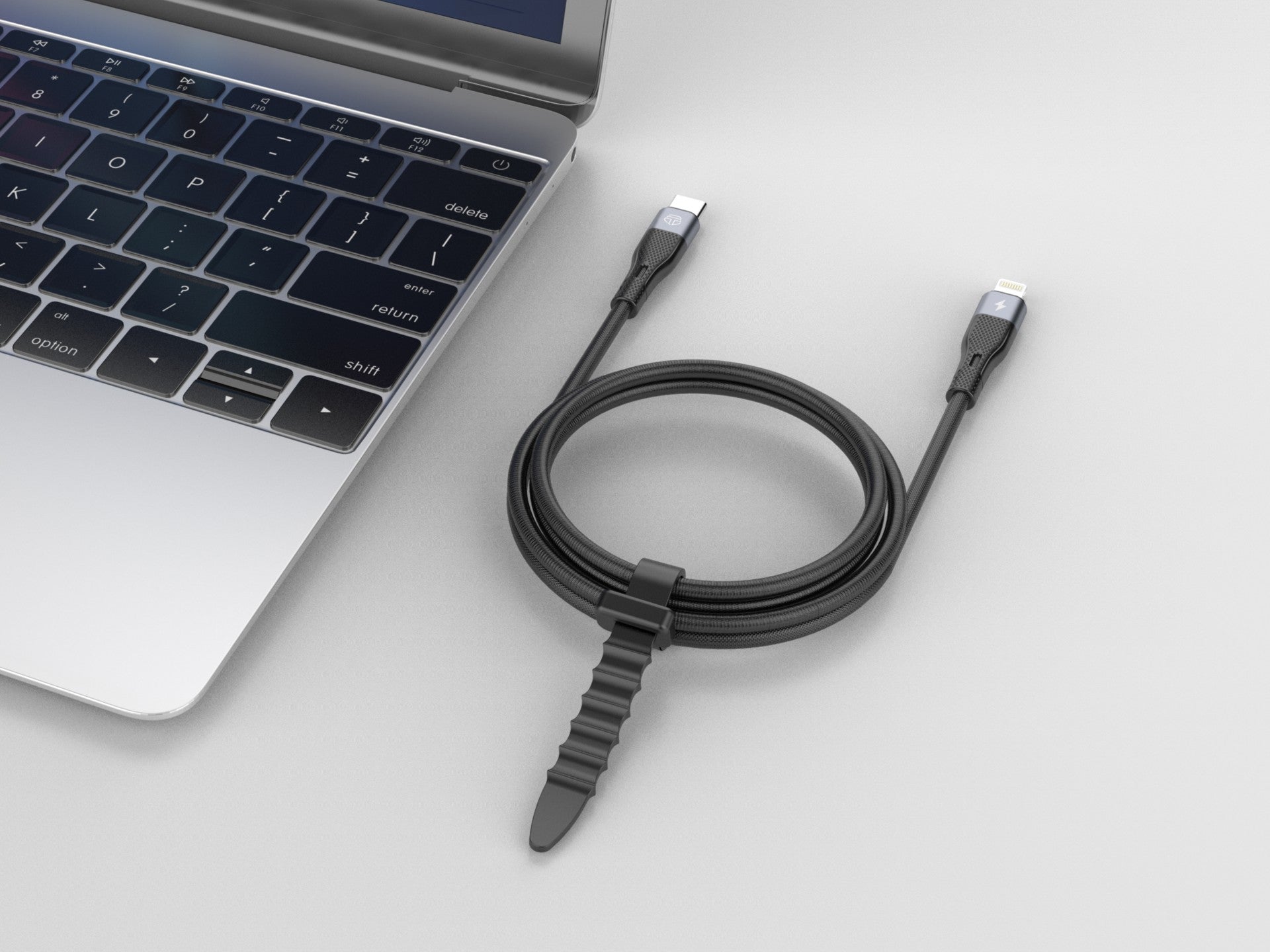 Techancy Cabo de carregamento rápido PD USB C para Lightning Preto TB1779, carregamento rápido de 30 W, comprimento 1 m