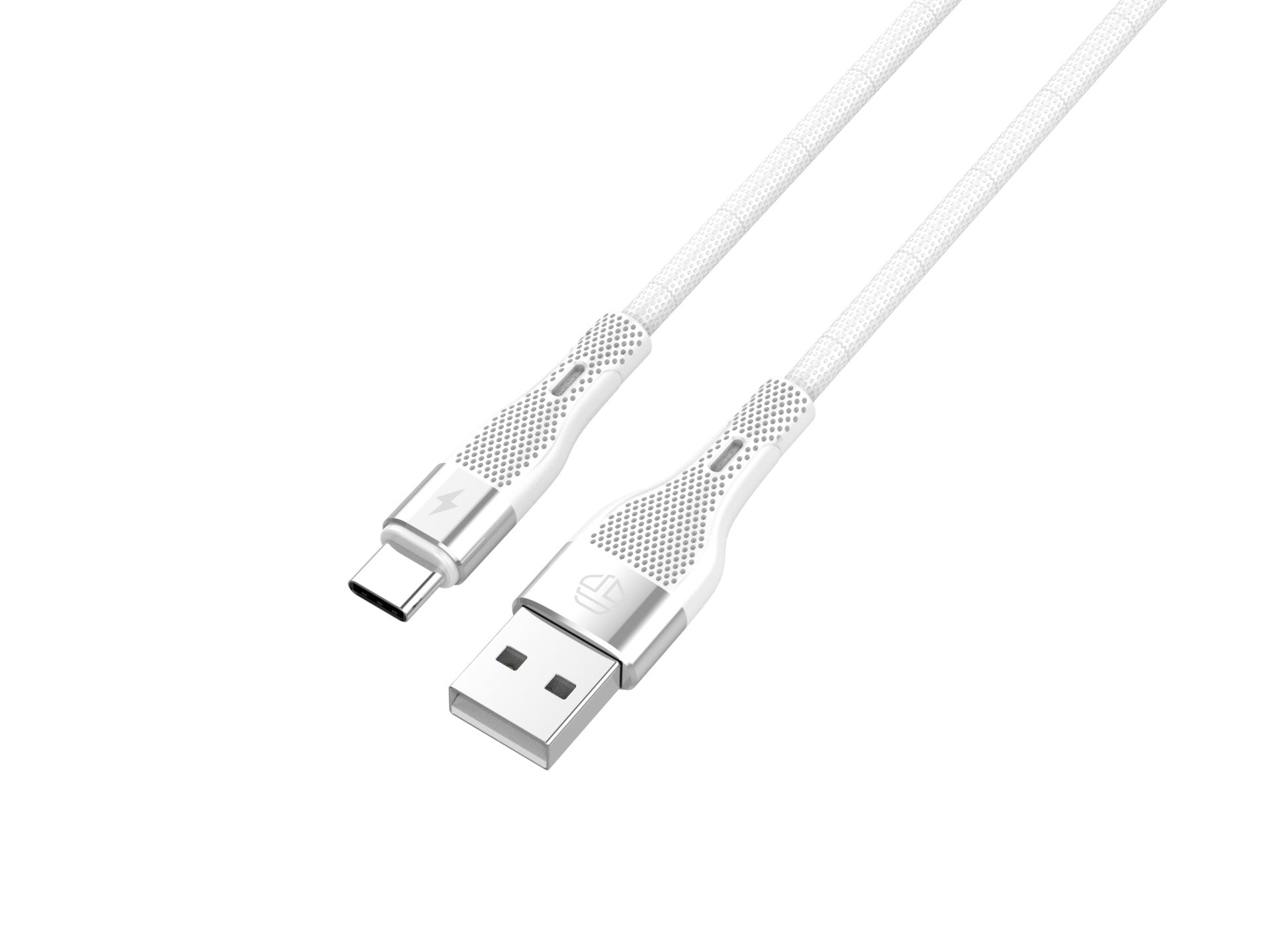 Techancy Cabo De Dados Usb Tipo C Branco TB1779, Carregamento Rápido De 3,1 A, Suporte Para Transferência De Dados De 480 Mbps