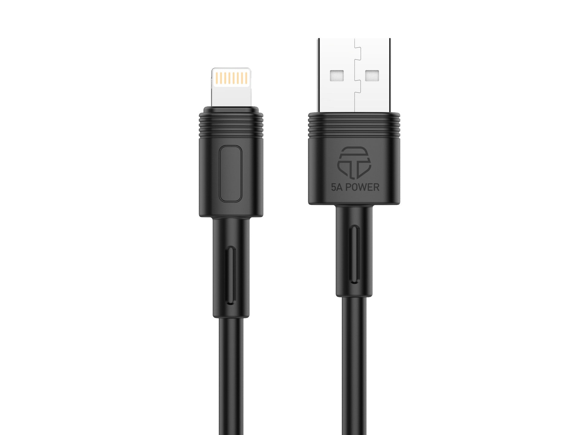Techancy Cabo De Dados De Carregamento Rápido 5A 1m Preto TB1761, Interface Usb-Lightning, Suporta Transferência De Dados.