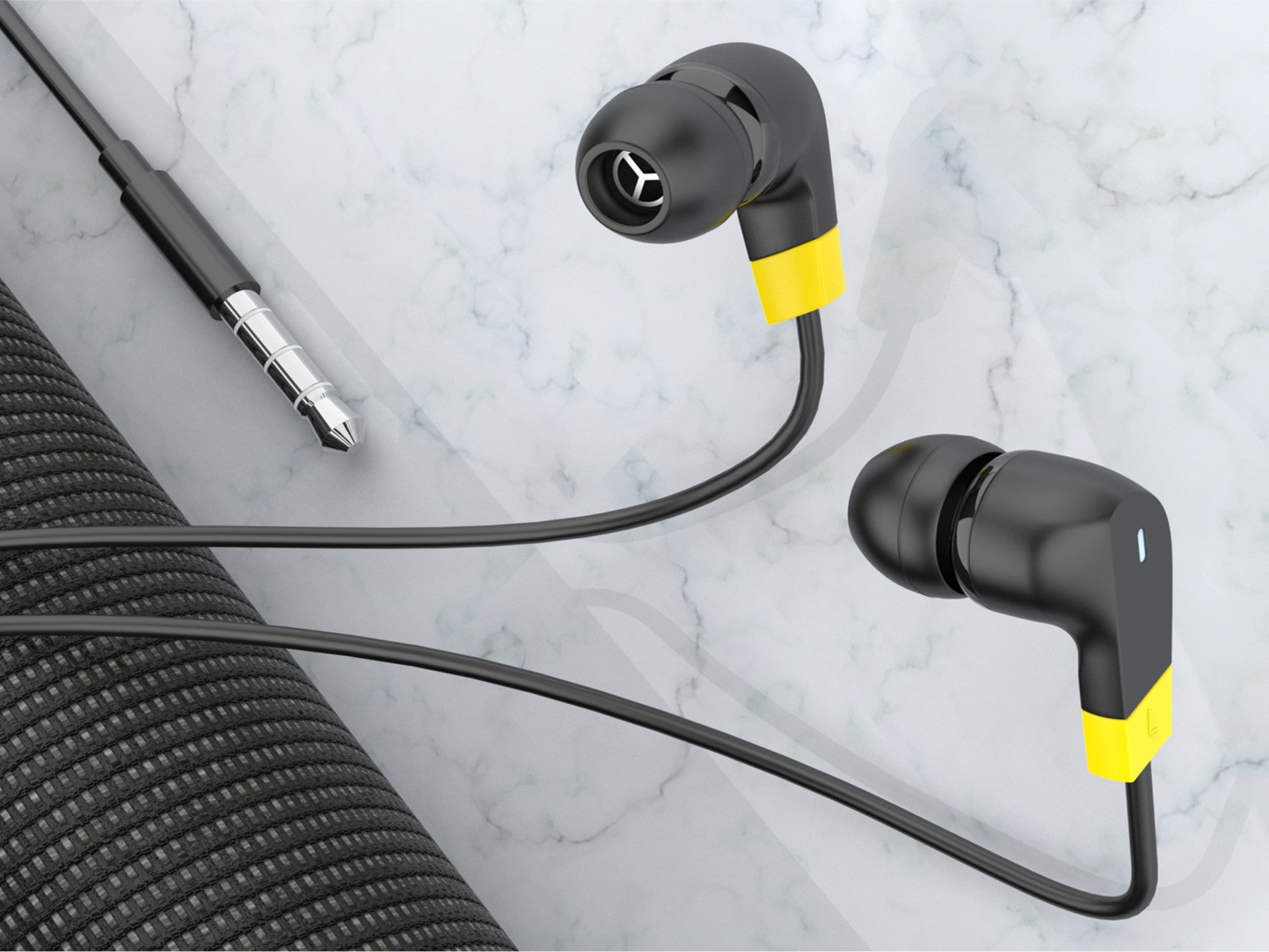Techancy Auricular Estéreo TD8054, 1,2 Metros, 3,5 Mm, Qualidade De Som Nítida, Confortável De Usar, Preto