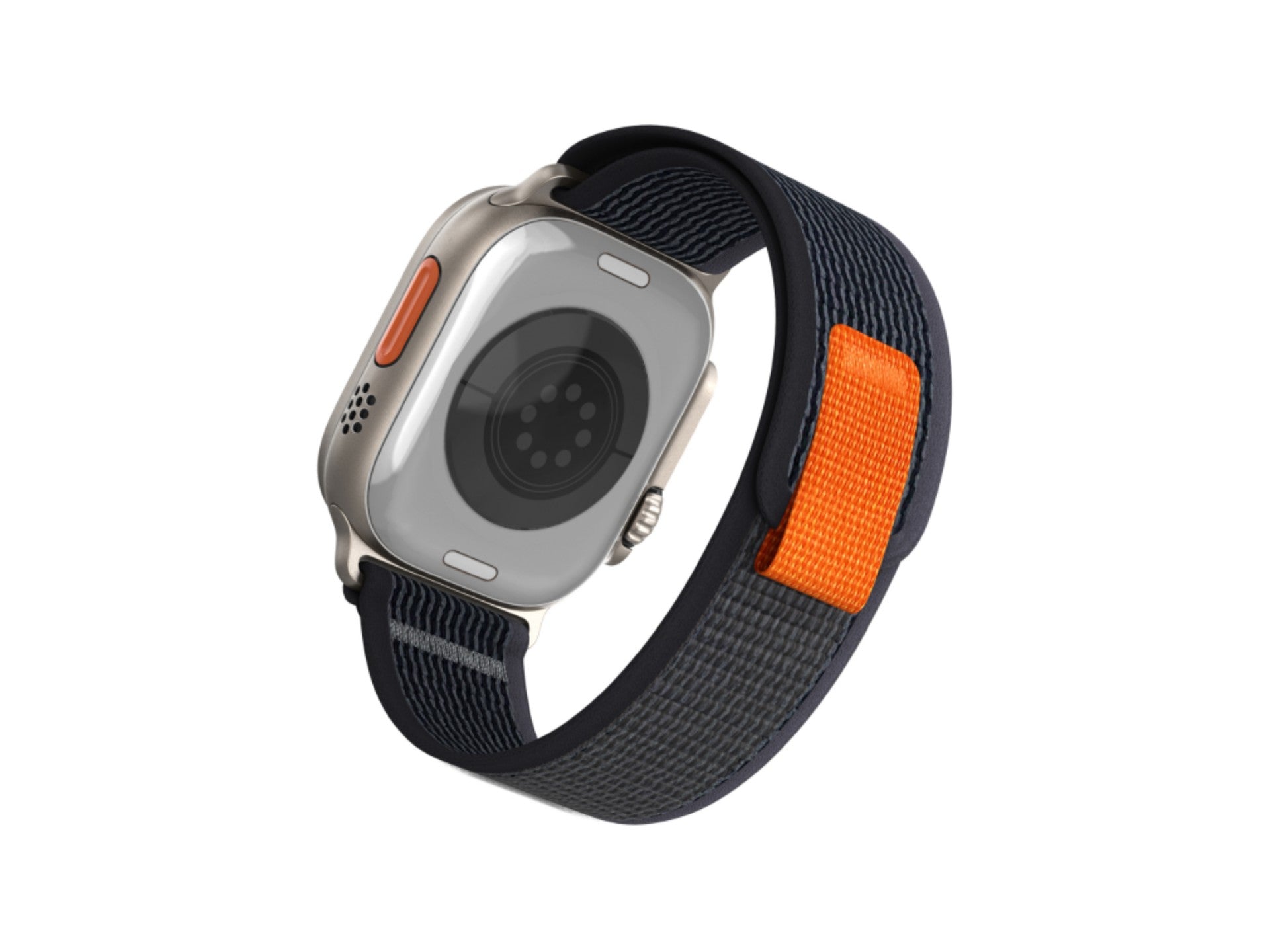 Correa deportiva gris Techancy KC2121, compatible con Apple Watch Ultra 42 mm/44 mm/45 mm/49 mm, nailon y velcro, cierre ajustable.