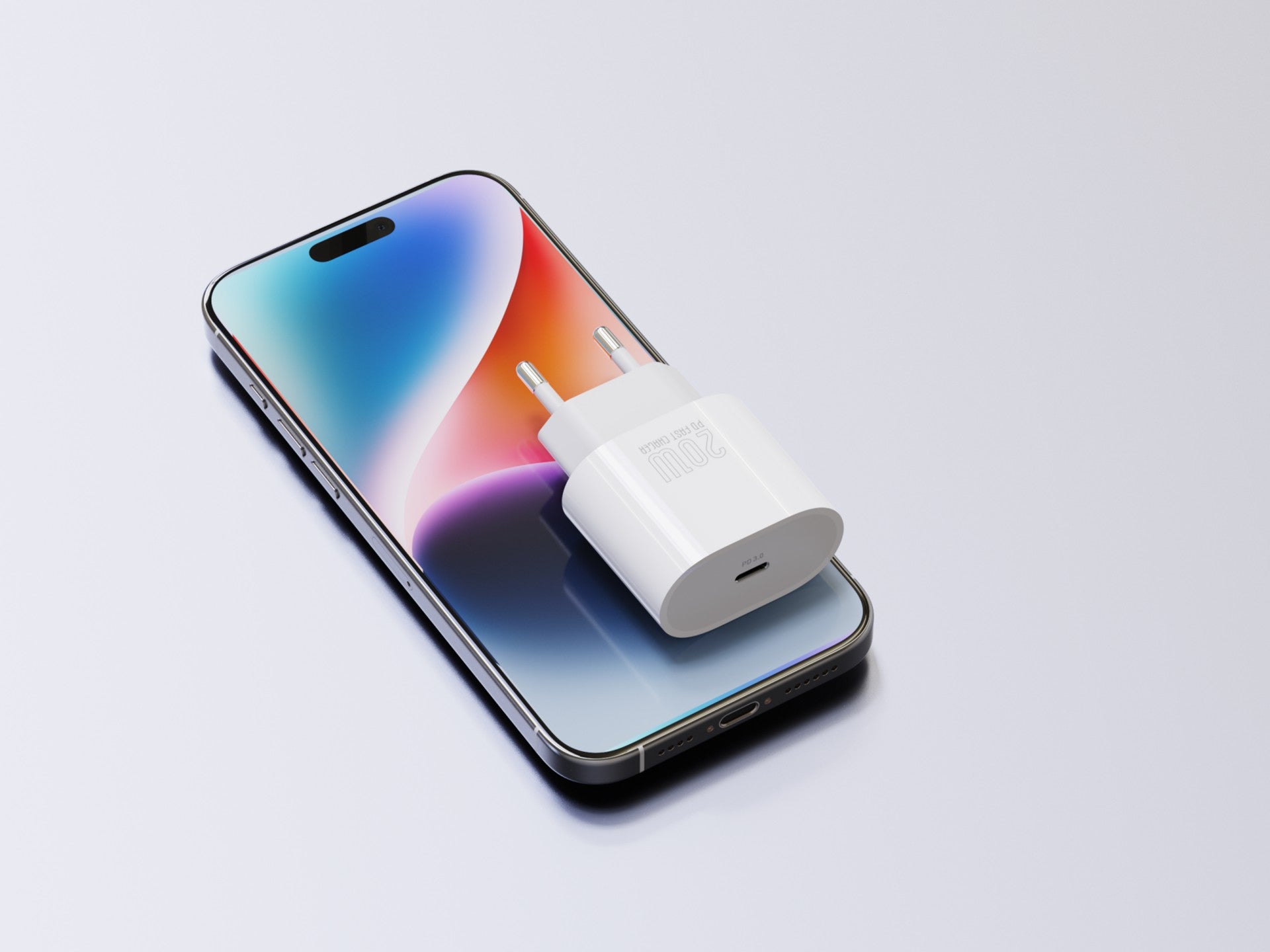 Techancy Carregador TA2823 PD3.0 20W USB-C Adaptador de Carga Rapida Compativel com iPhone Samsung Huawei e Outros Dispositivos