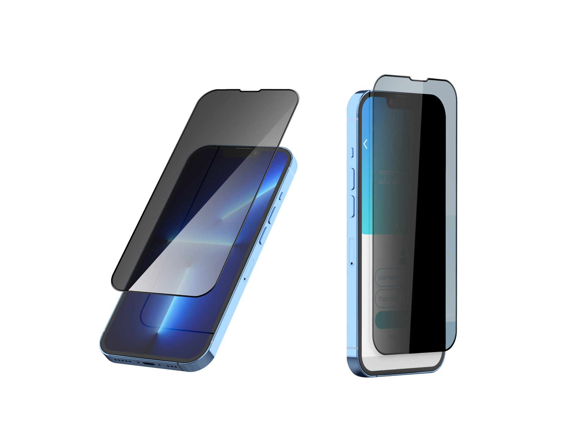 Protetor de ecrã premium para smartphone Techancy, protetor de privacidade, KV1600, compatível com iPhone Xs Max/11 Pro Max