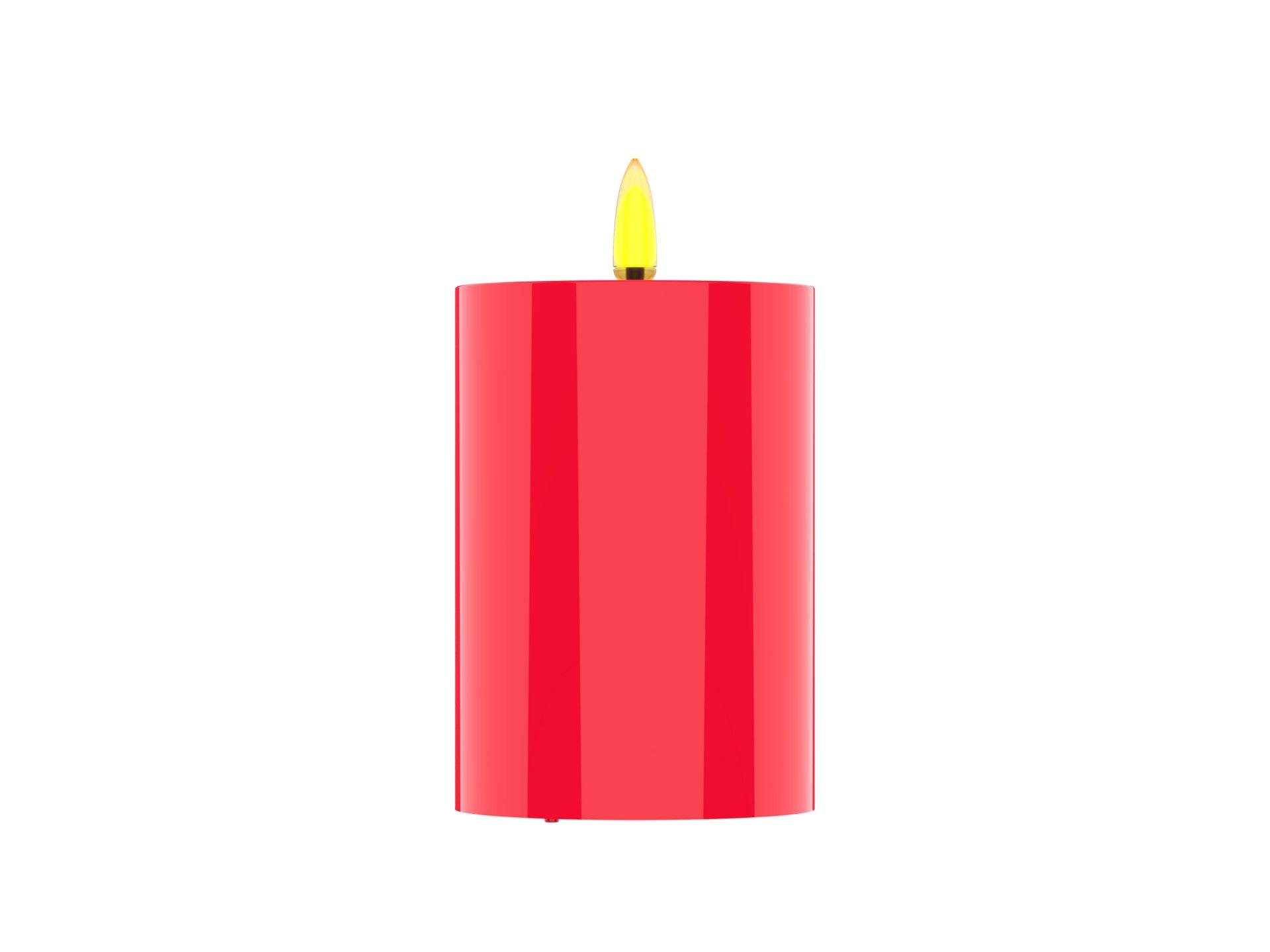 Techancy Vela LED ML1053 Sem Chama Pilar Vermelho Realista Chama Tremeluzente Decoracao Natal Casamento Festa Casa Alimentacao 3 Pilhas AA