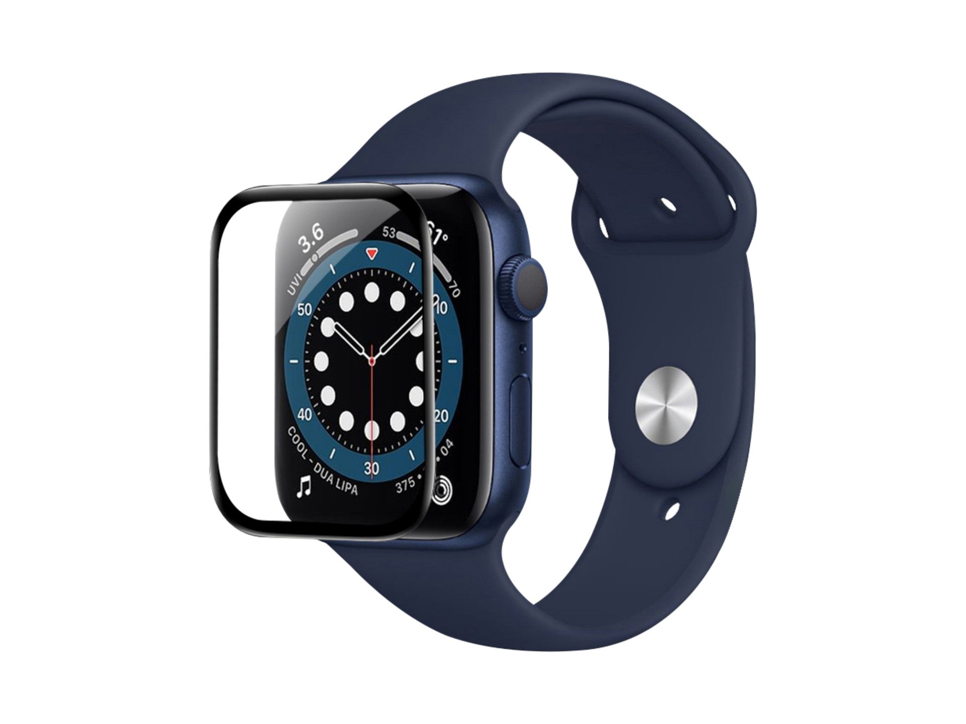 Techancy Protetor De Ecrã Para Relógios Inteligentes KC2116, Compatível Com Iwatch-45mm, Anti-Riscos, Hd Ultra-Fino.