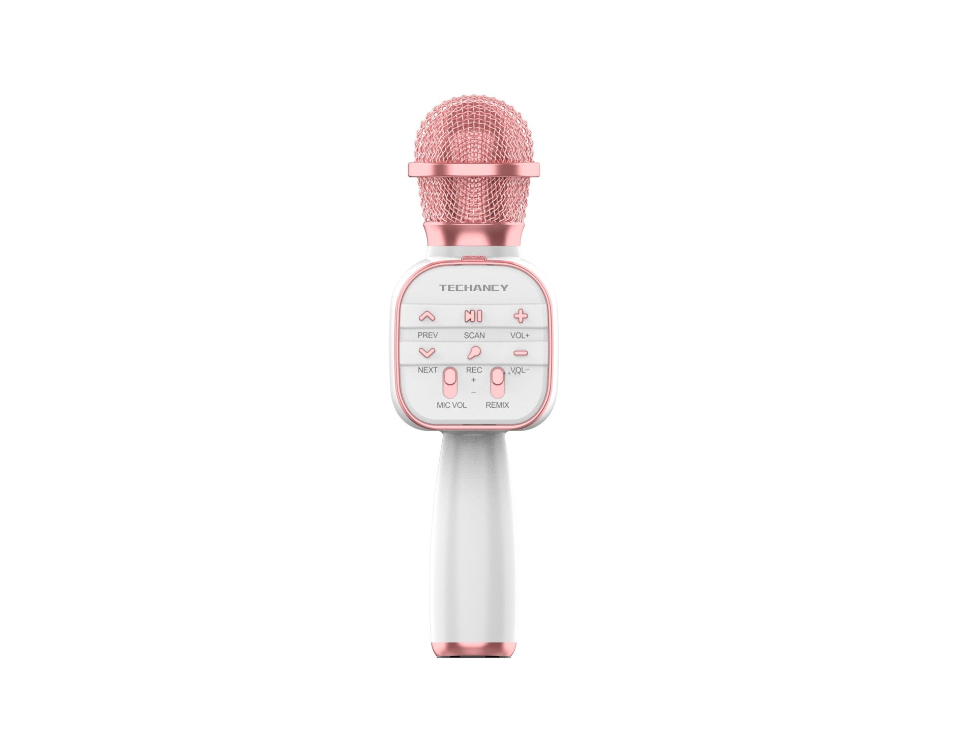 Techancy Dss KZ1560 Wireless Bluetooth Microphone Portable Singing Speaker Rose Gold