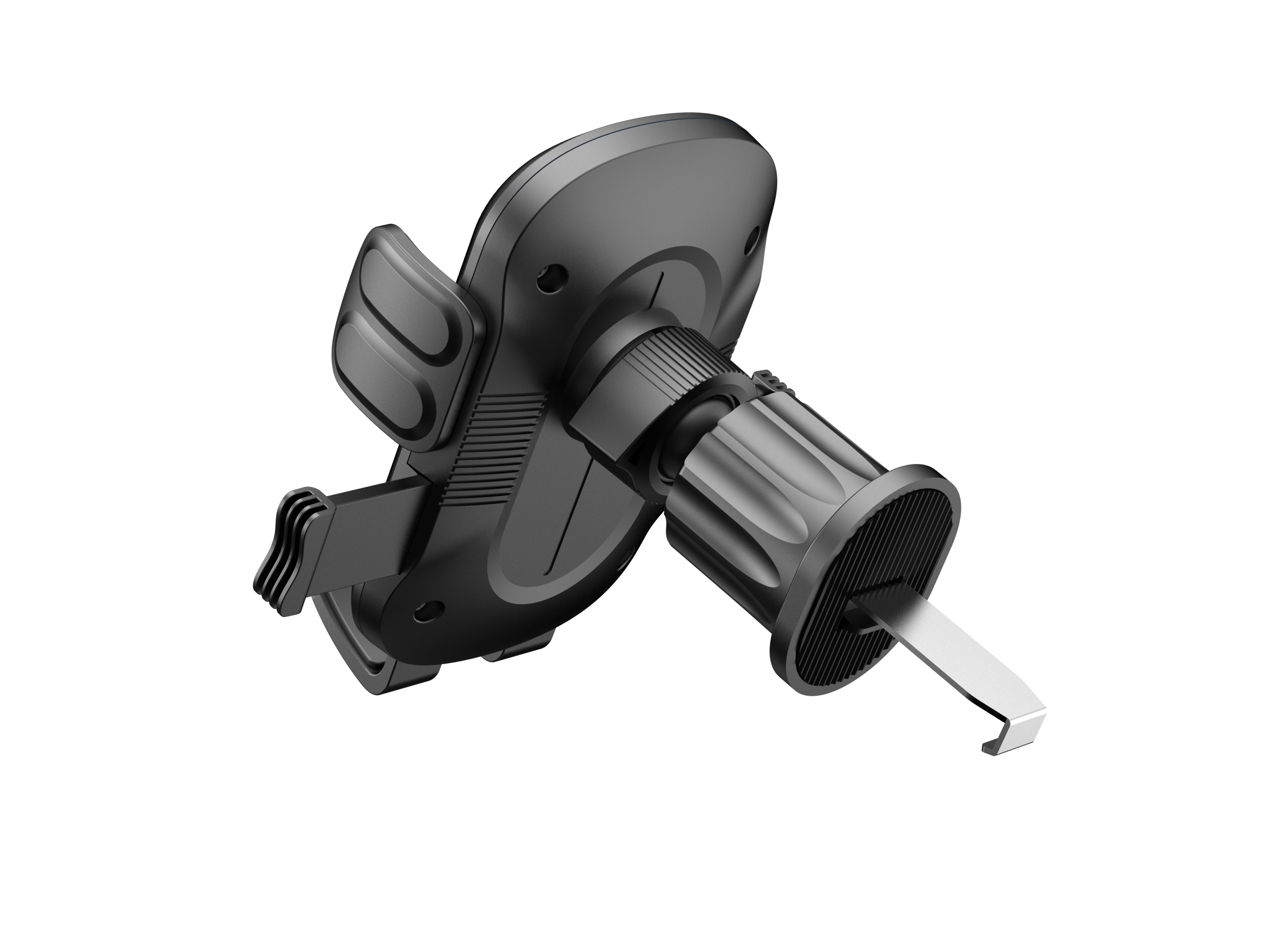 Techancy suporte de telemovel para carro TI2341 Operacao com uma mao Compativel com 4.5-7.2 pol Preto