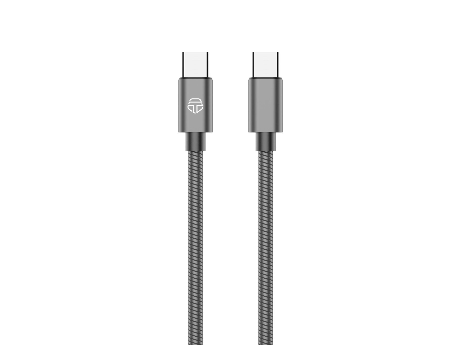 Techancy Cabo Usb C Para Lightning 1m TB1796, Design Totalmente Metálico, Resistente A Animais, Carregamento Rápido De 30 Watts