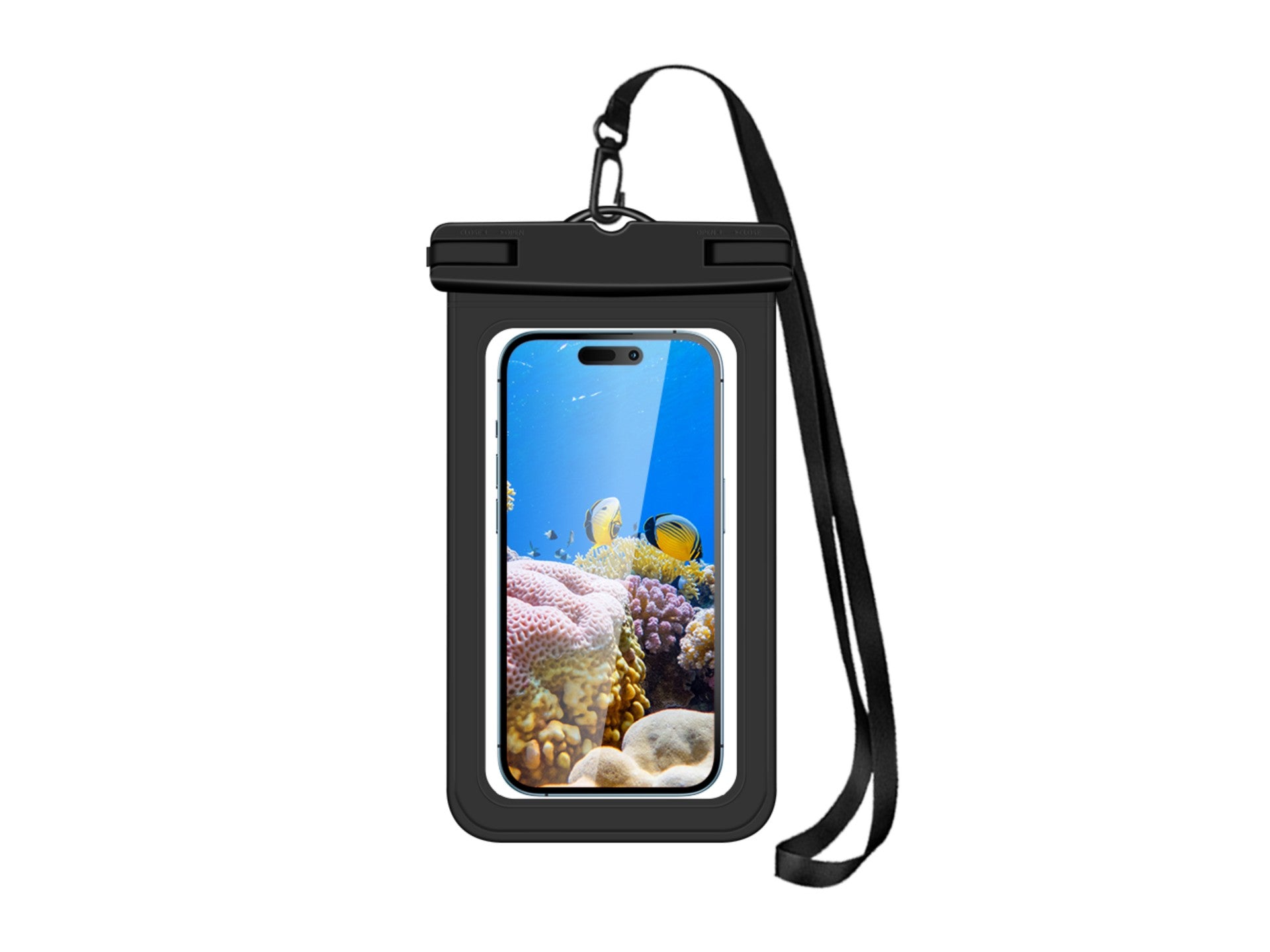 Techancy Bolsa Para Telemóvel À Prova De Água De 7,0 Polegadas Da, TU7451 À Prova De Água Ipx8, Fotos Nítidas, Preto