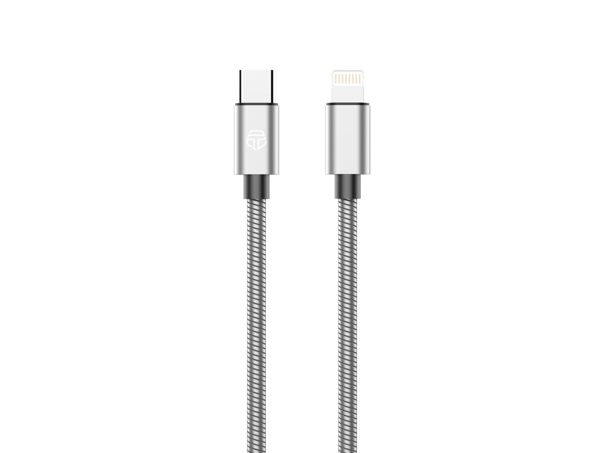 Techancy Cabo Usb C Para Lightning 1m TB1796, Design Totalmente Metálico, Resistente A Animais, Carregamento Rápido De 30 Watts