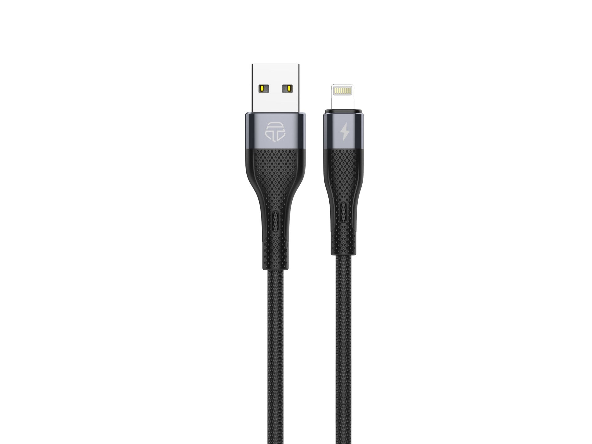 TB1779 Black Lightning USB Data Cable, 3.1A Fast Charging, Supports 480Mbps Data Transfer