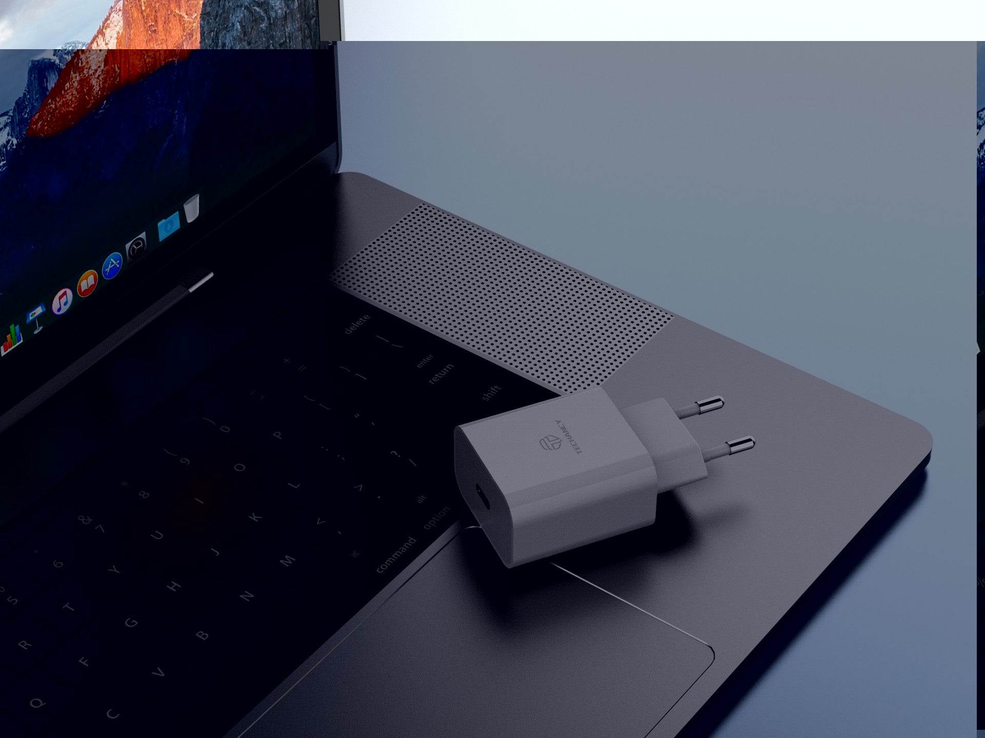 Techancy Carregador De Saída Usb-C 33w TA2814, Carregamento Rápido PD3.0, Compatível Com Vários Smartphones Branco